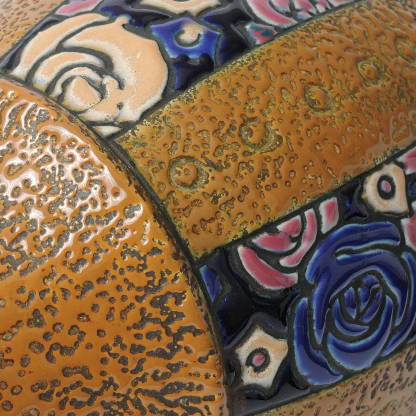 Wazon Amphora, multikolor, ceramika, Czechosłowacja, lata 20. - 162239