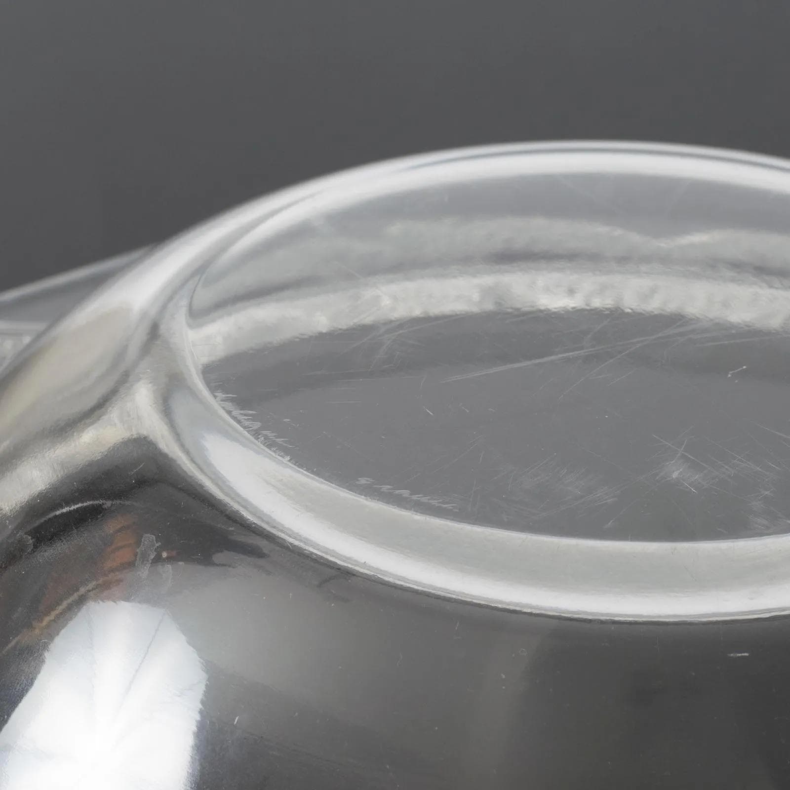 Misa Chantilly, szkło transparentny, proj. R. Lalique, Francja, lata 40. - 162192