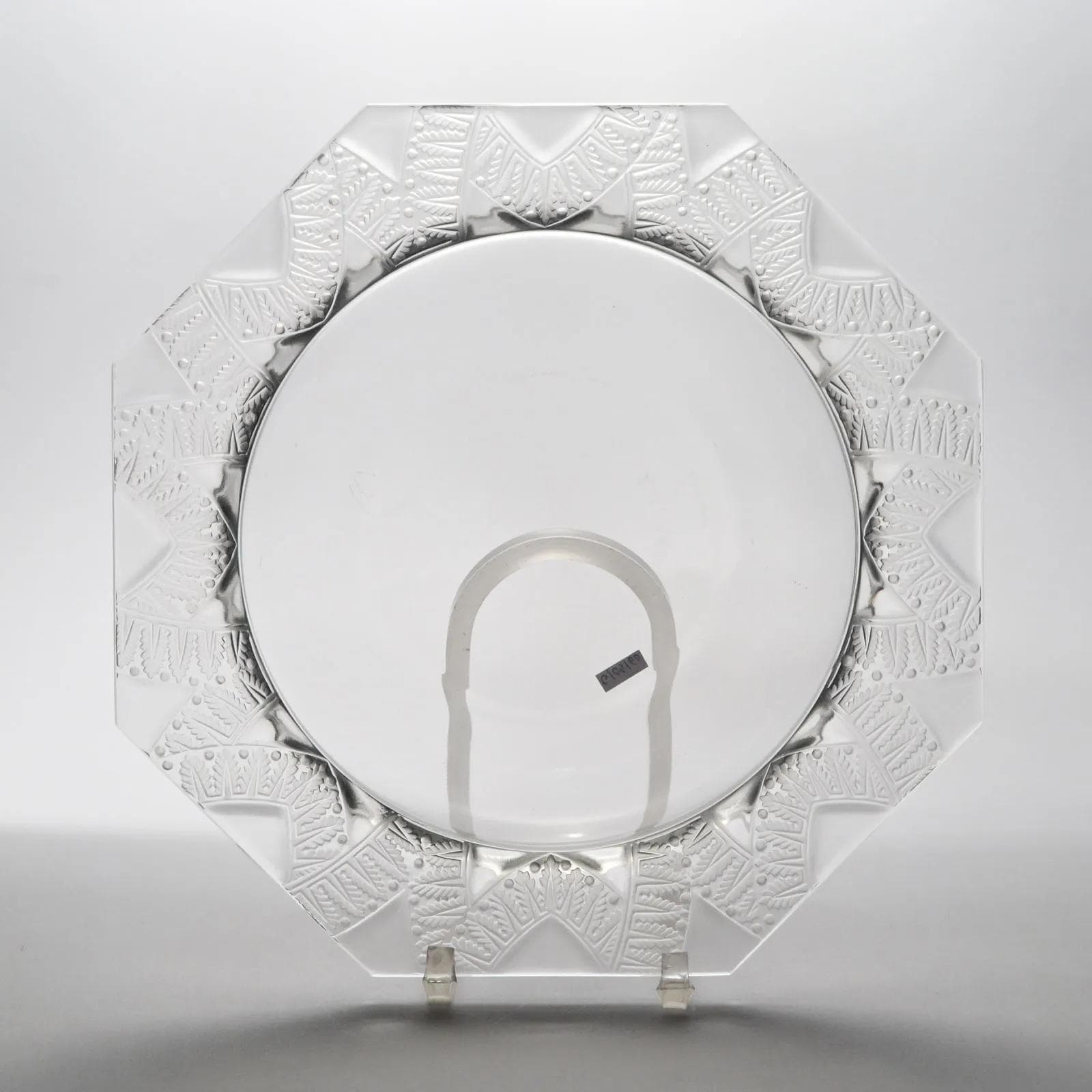 Misa Chantilly, szkło transparentny, proj. R. Lalique, Francja, lata 40. - 162189