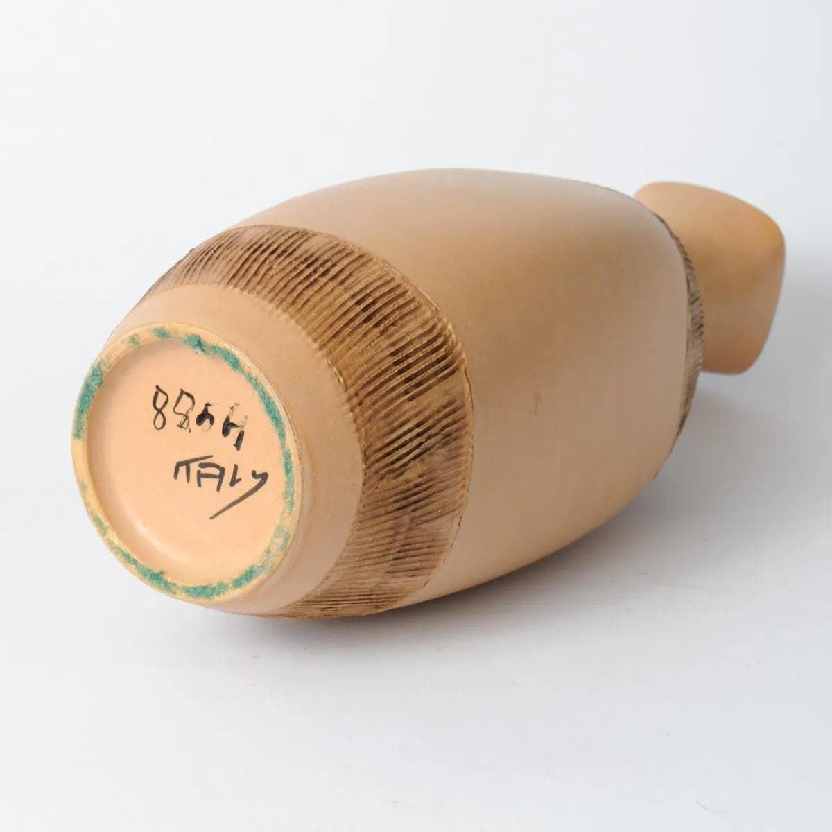 Wazon, pomarańczowy, ceramika, Fratelli Fanciullacci, Włochy, lata 60. - 162185