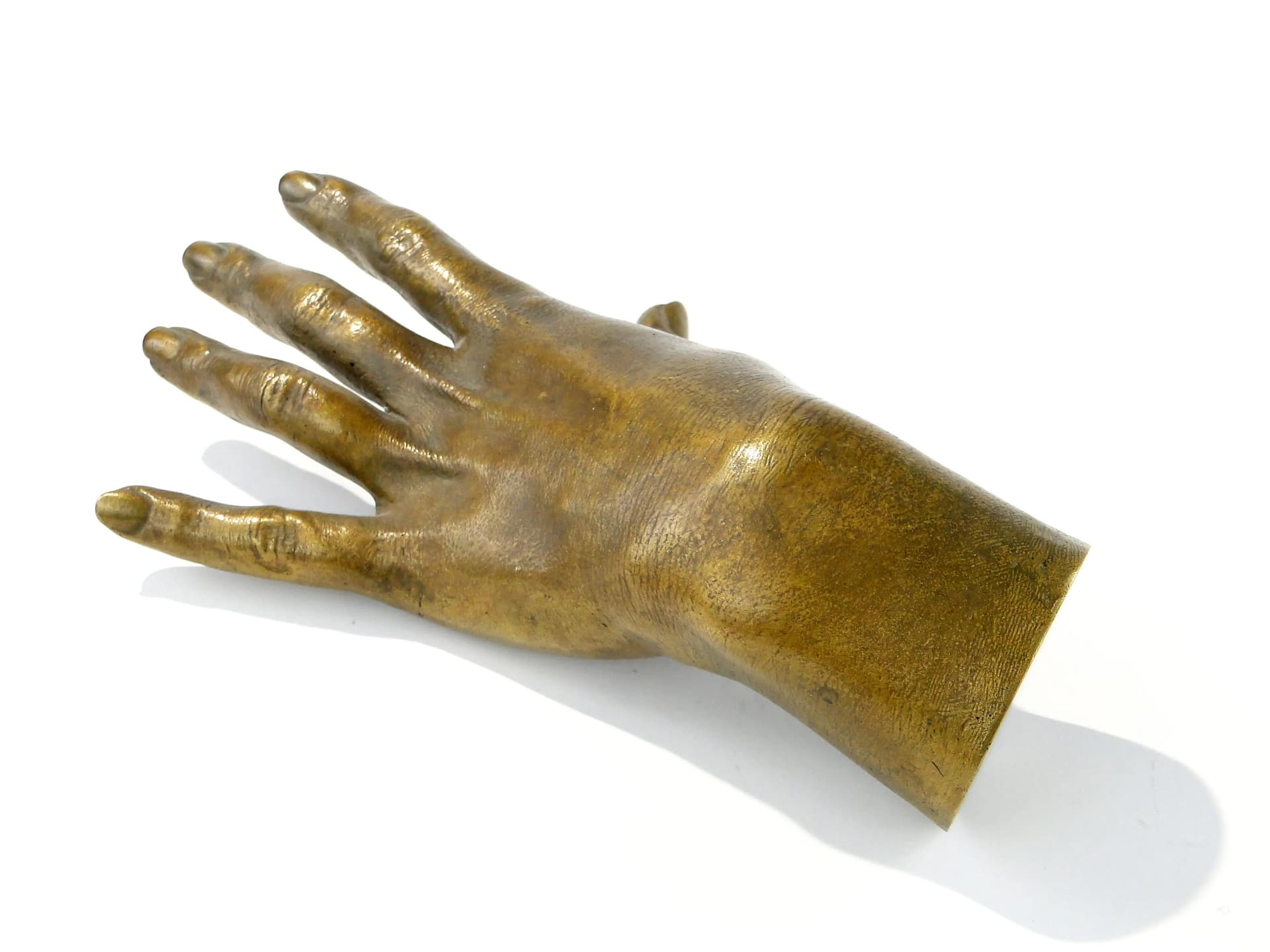 Life-Size Hand Sculpture, golden bronze, France, early 20th c. - 162700