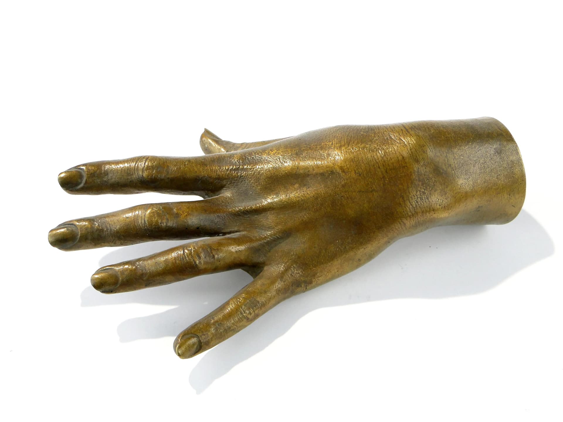 Life-Size Hand Sculpture, golden bronze, France, early 20th c. - 162696