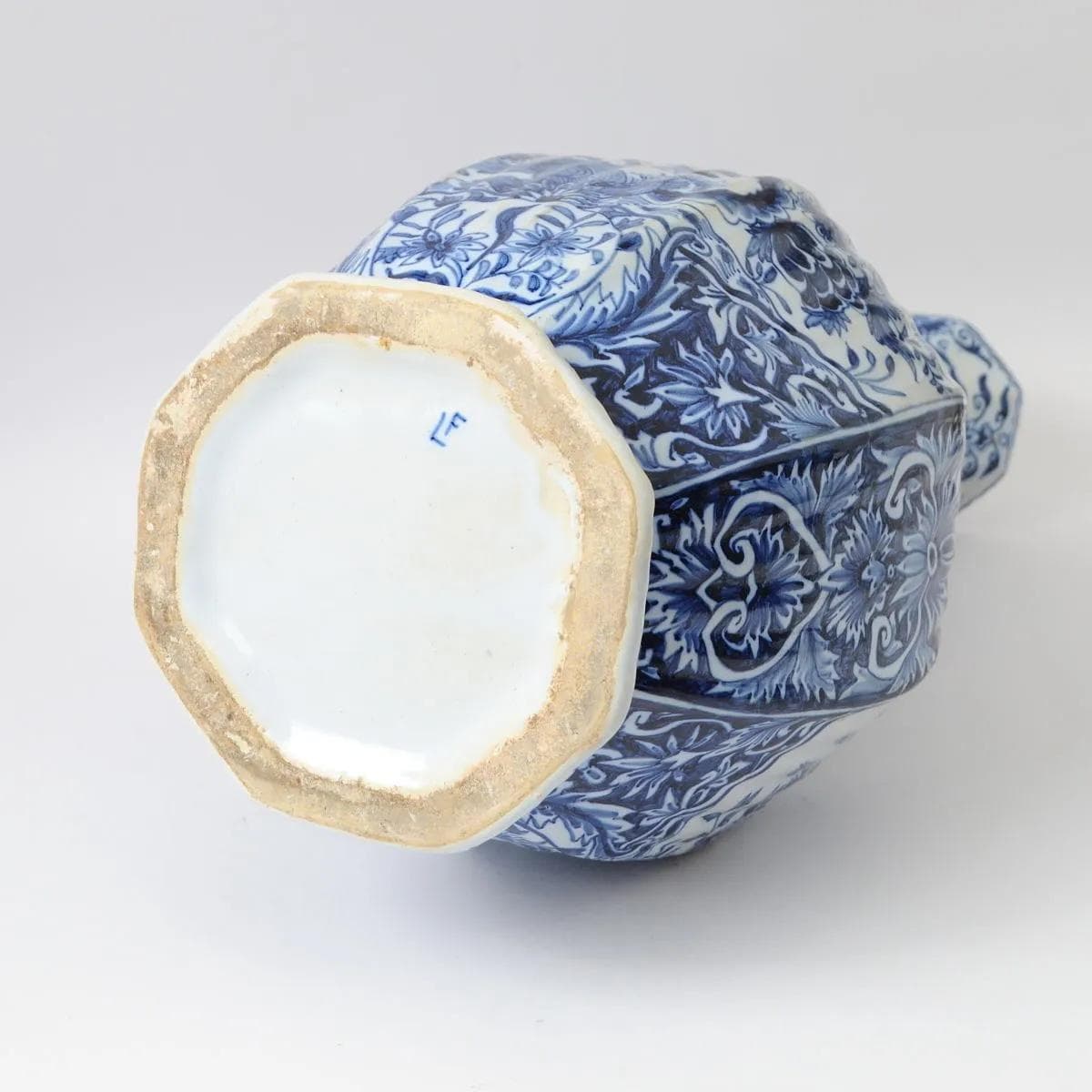 Wazon, kremowy, fajans, Louis Fourmaintraux, Francja, XIX w. - 162176