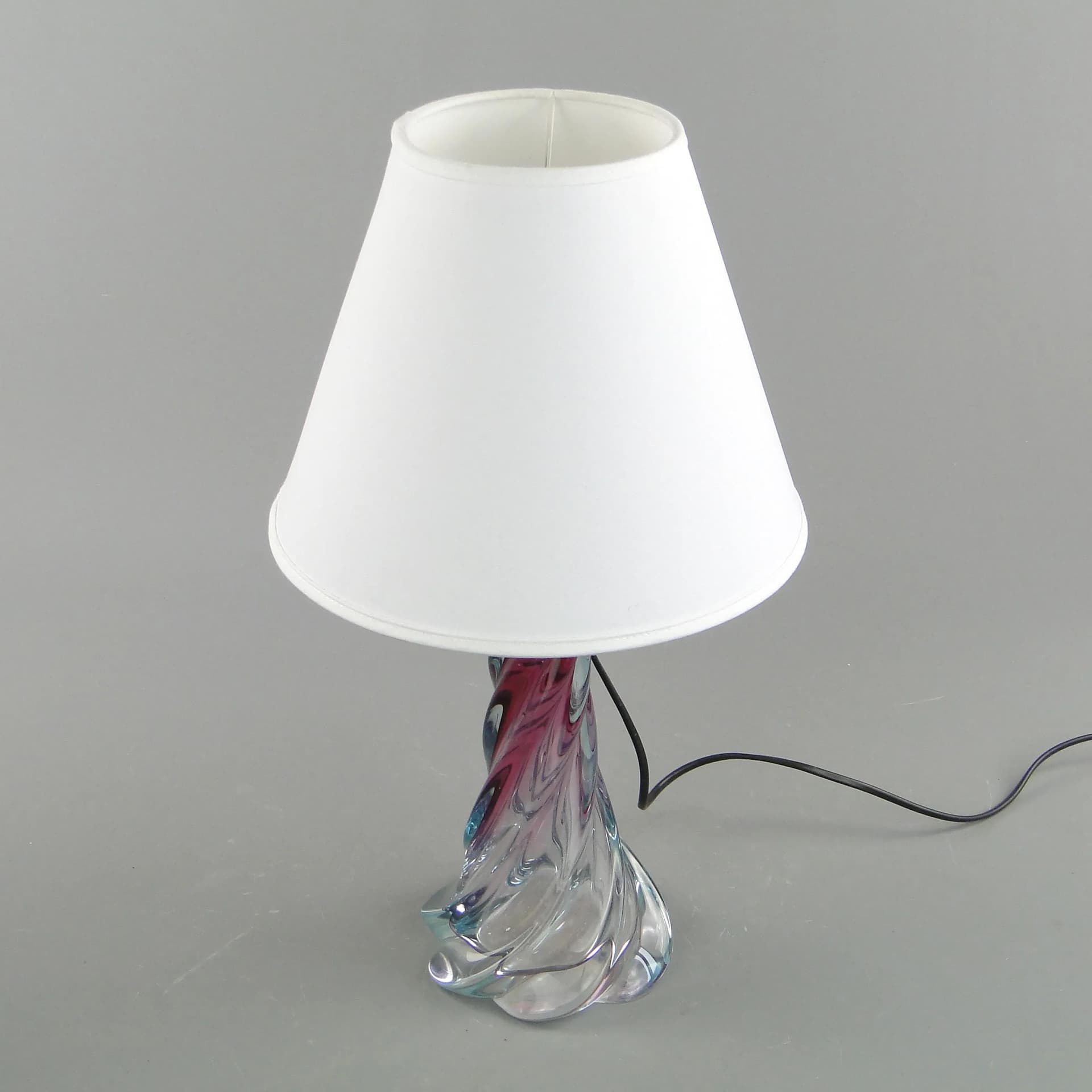 Lampa stołowa, multicolor, szkło, Val St Lambert, Belgia, lata 60. - 162638