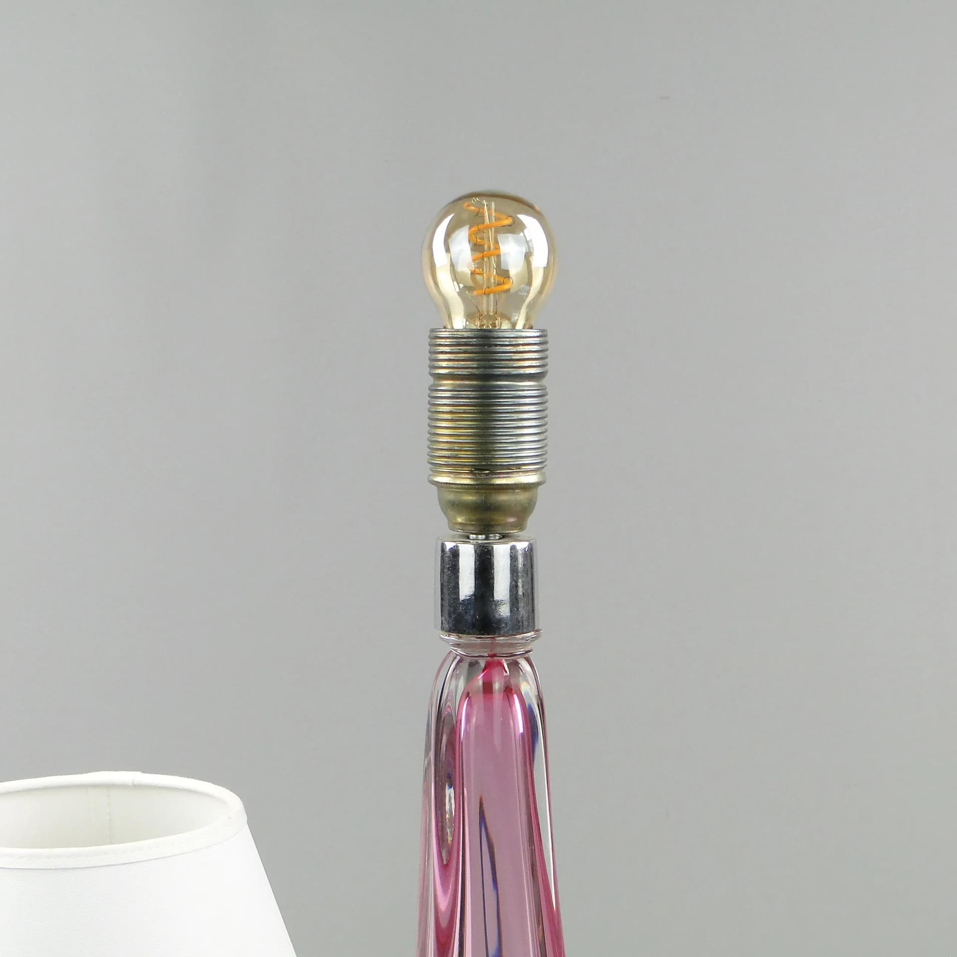 Lampa stołowa, multicolor, szkło, Val St Lambert, Belgia, lata 60. - 162631