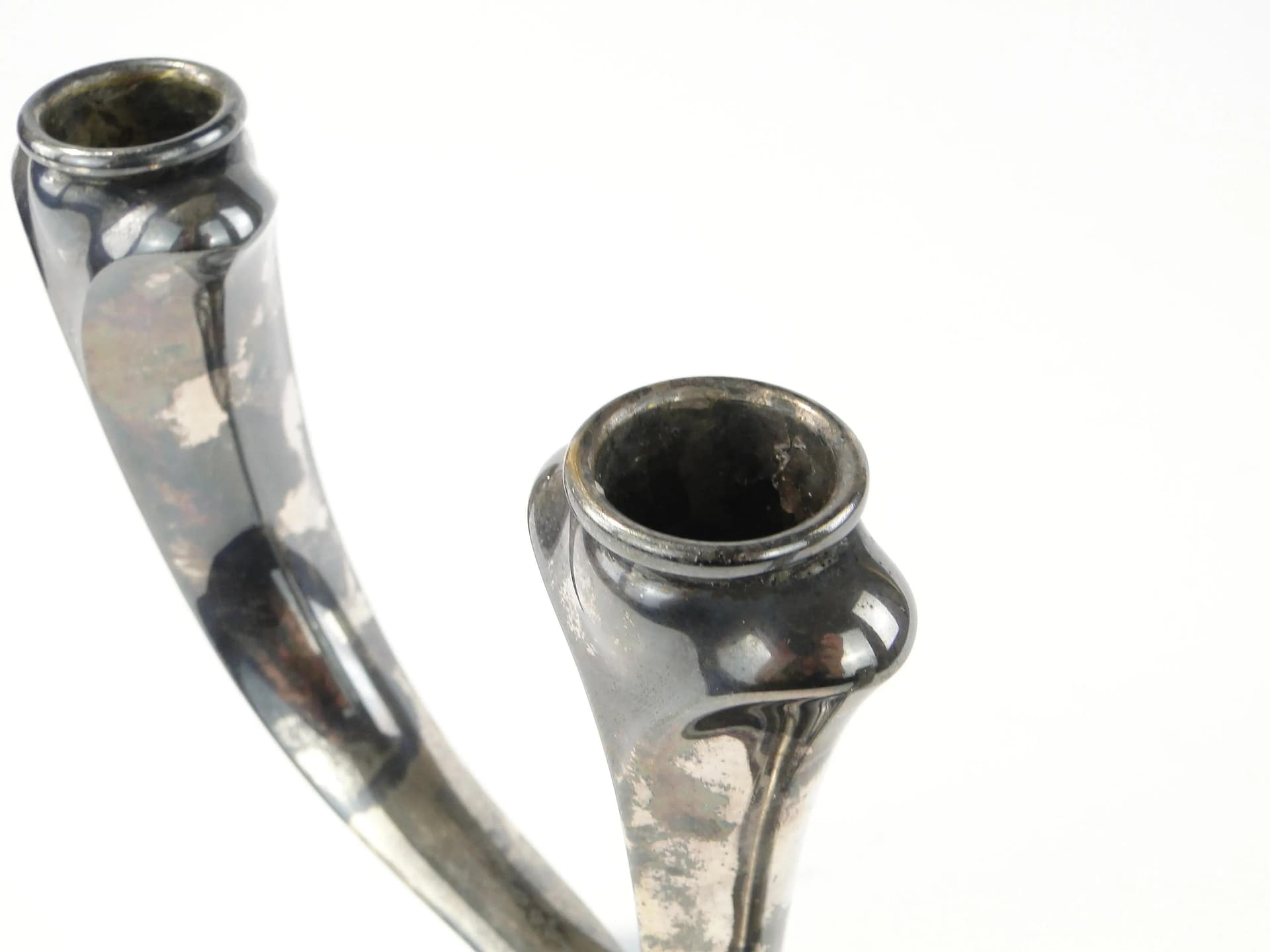 Kandelabr Art déco, srebro, mosiądz, Europa Zachodnia, lata 50. - 162562