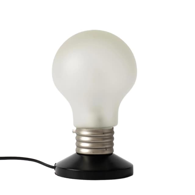 Lampa stołowa, biały, szkło matowe, metal, Ikea, Szwecja, lata 90. - WYMIARY