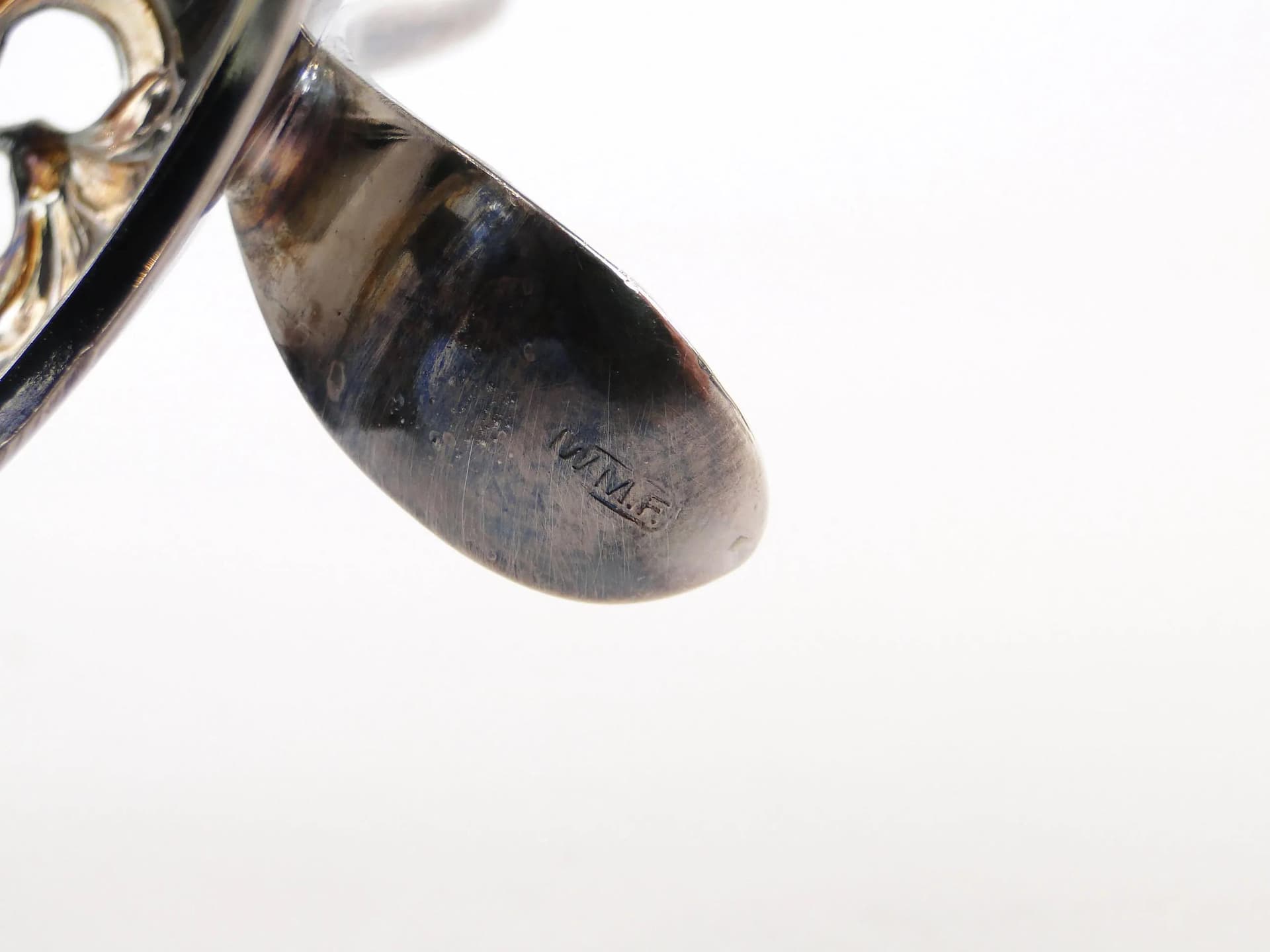 Cukierniczka secesyjna, srebro, kryształ przezroczysty, WMF, Niemcy, początek XX wieku - 10649