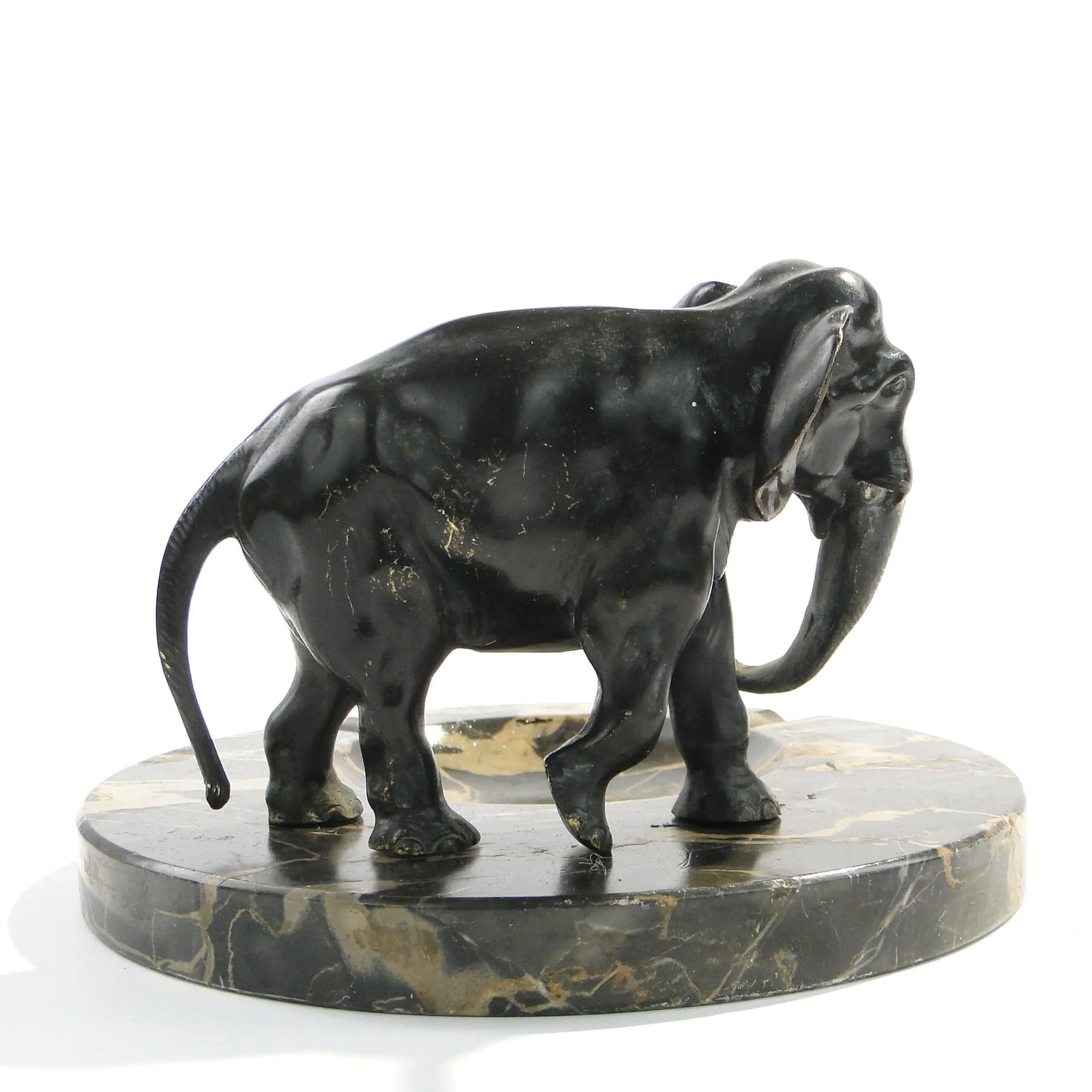Cabinet Ashtray, black marble, bronze, Austria, 1910s - 162464