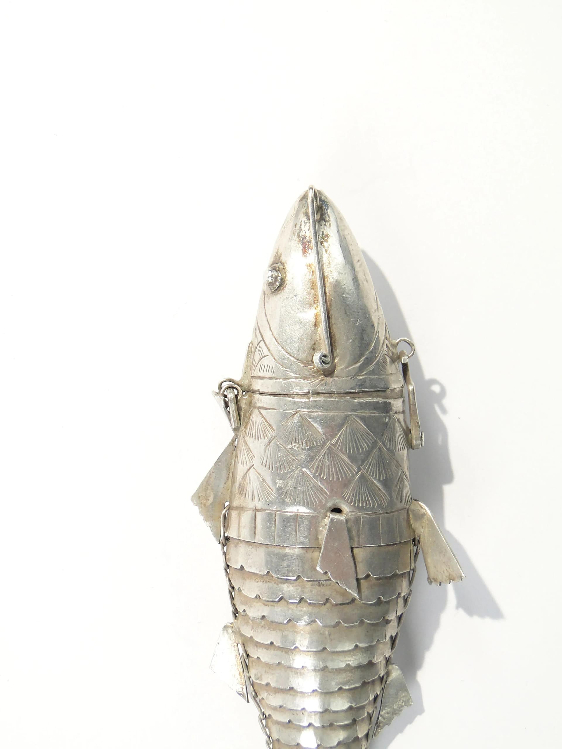 Balsaminka ryba, srebro, Polska, XIX wiek - 162431