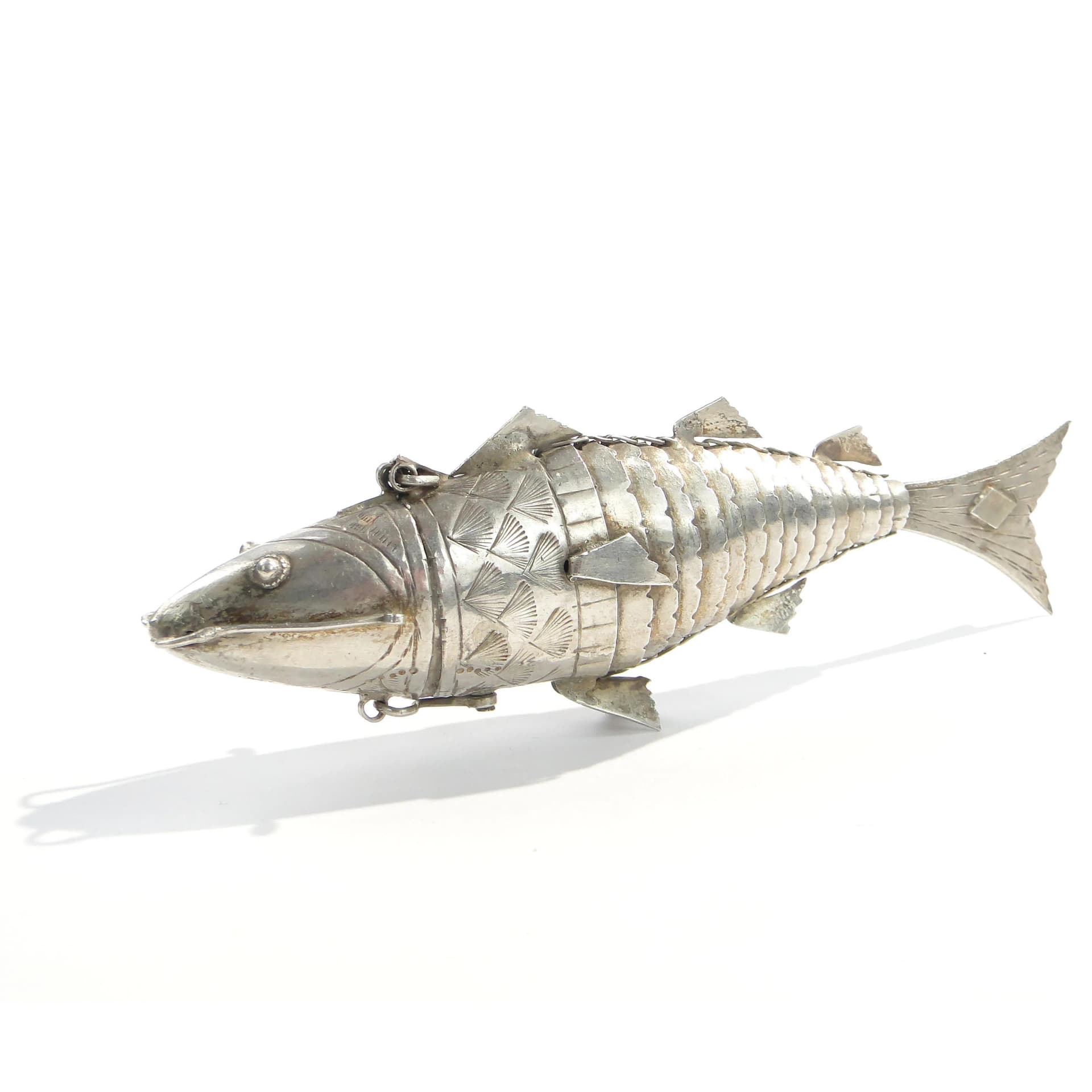 Balsaminka ryba, srebro, Polska, XIX wiek - 162436