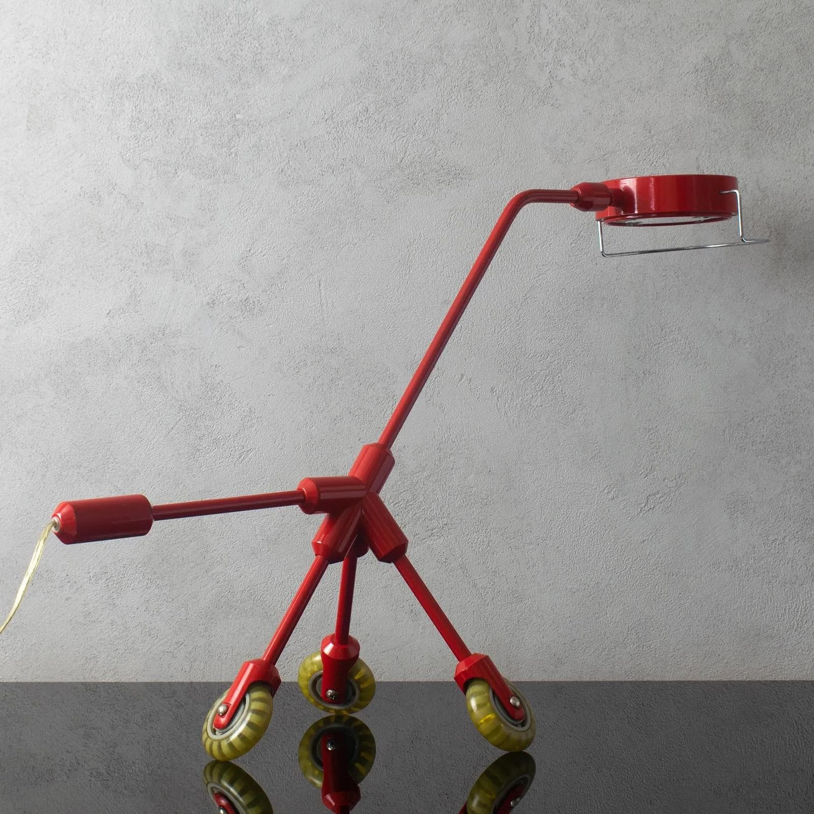 Lampa biurkowa Kila, czerwony, metal, proj. H. Allen, Ikea, Szwecja - 162019