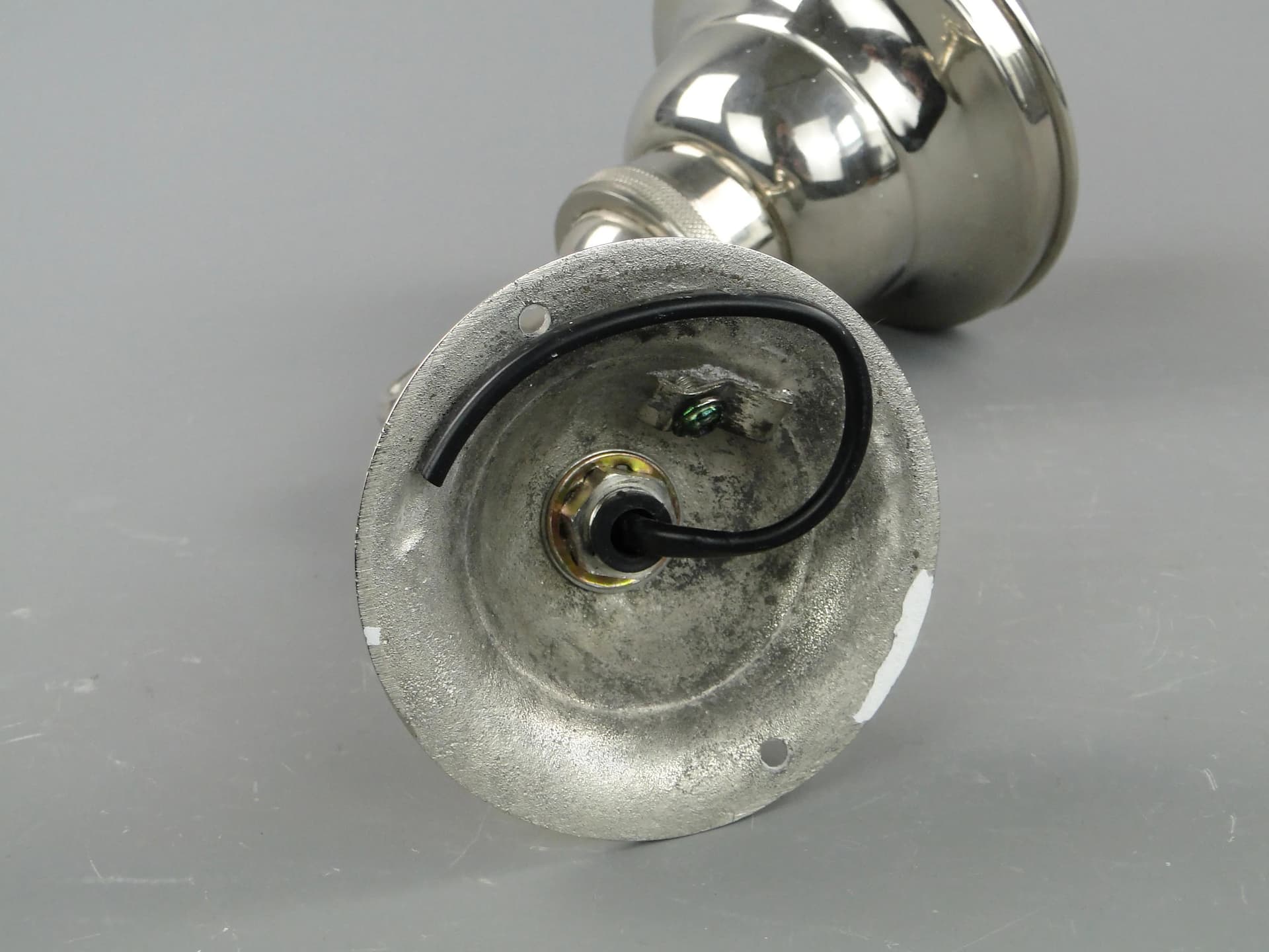 Wall sconce Art Deco, nickel-plated brass silver, United Kingdom, 1930s. - 162405