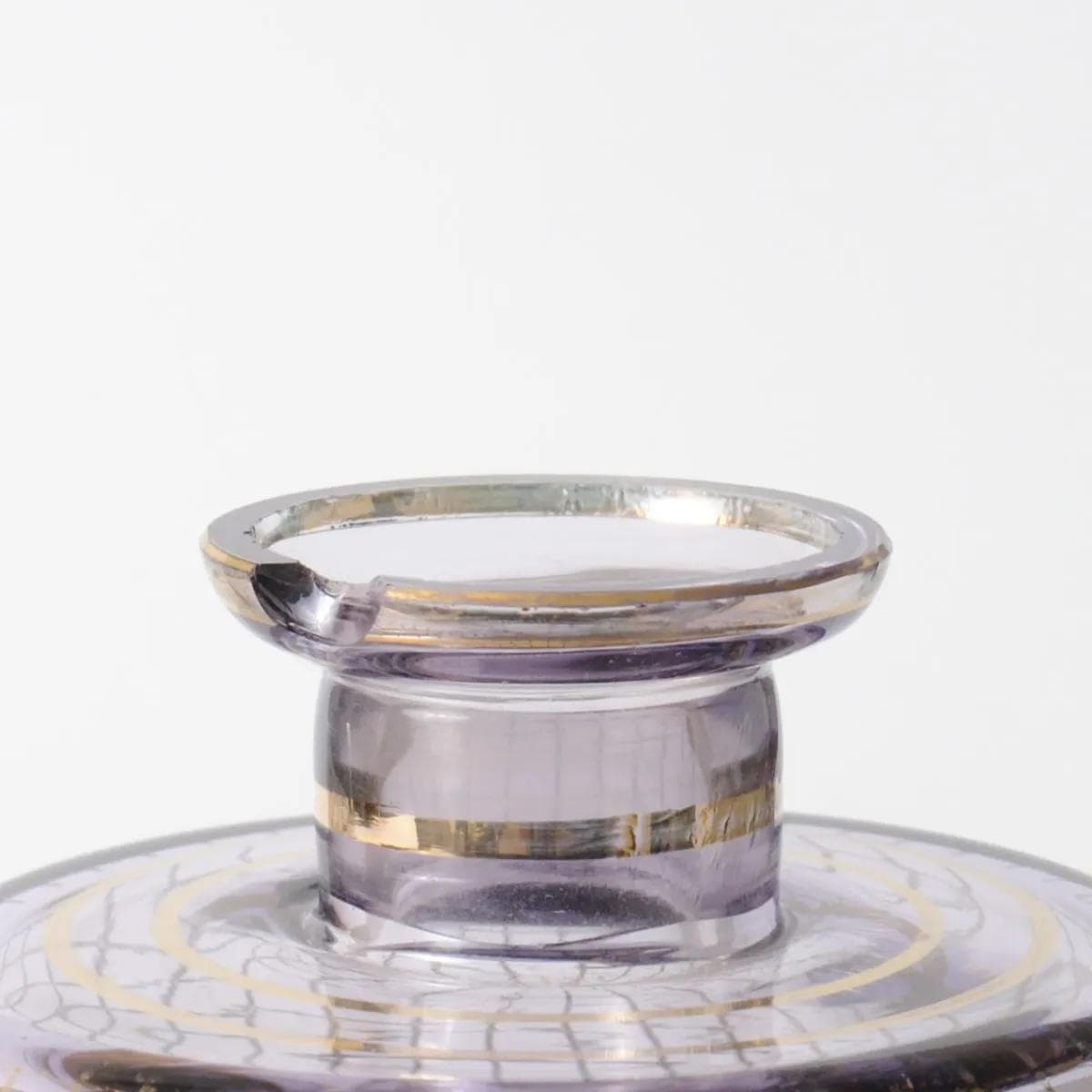 Toilette set Art Deco, amethyst glass, Gebrüder Podbira, Czechoslovakia, 1930s. - 164480