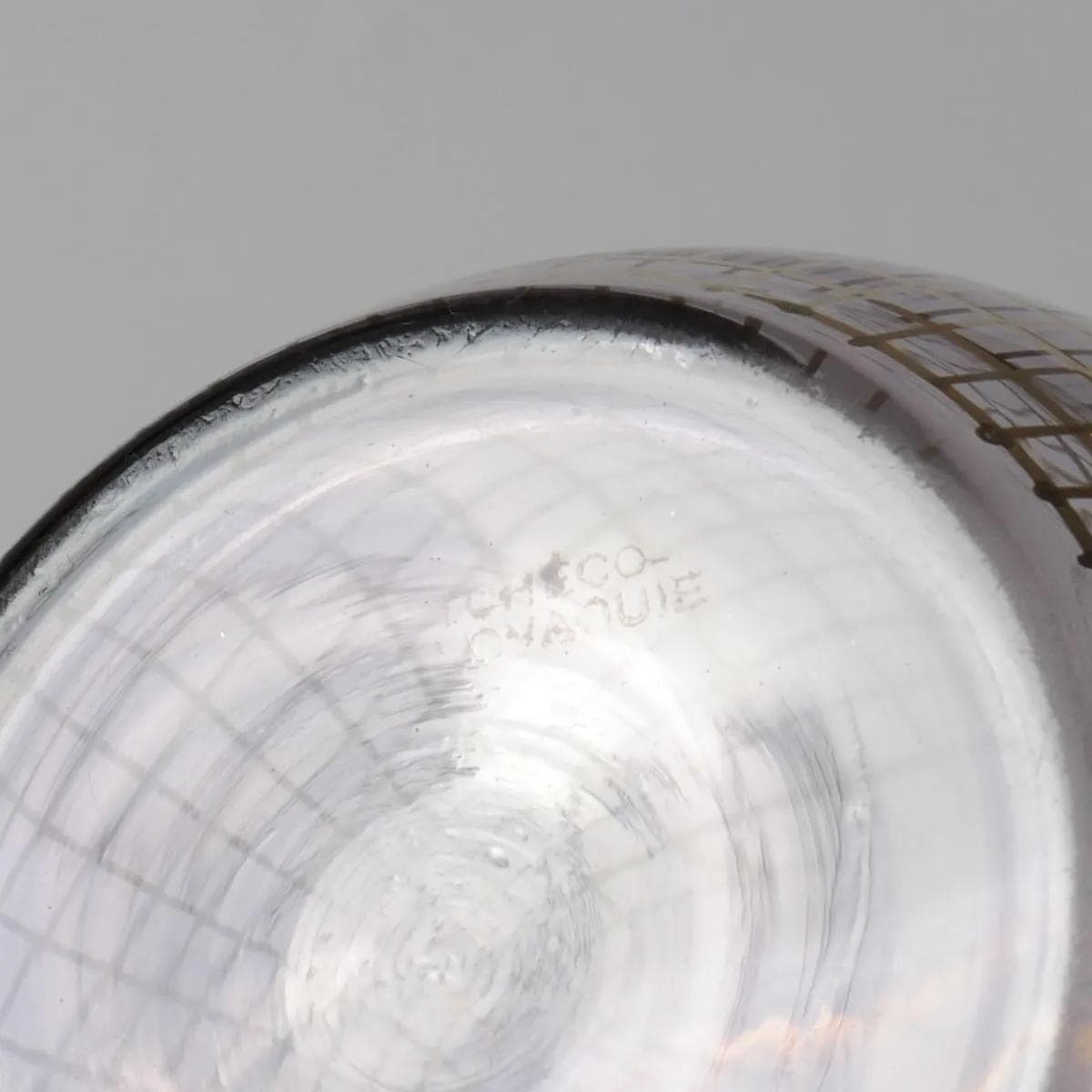 Toilette set Art Deco, amethyst glass, Gebrüder Podbira, Czechoslovakia, 1930s. - 164481