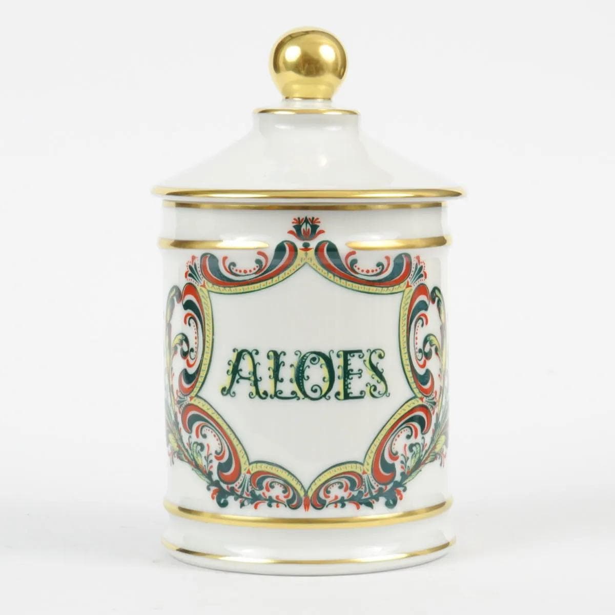 Apothecary jar, multicolor porcelain, Jacob Hertel, Germany, 1960s. - 164472