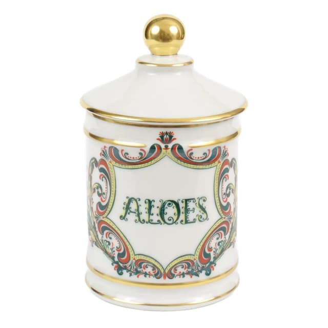 Apothecary jar, multicolor porcelain, Jacob Hertel, Germany, 1960s. - DIMENSION