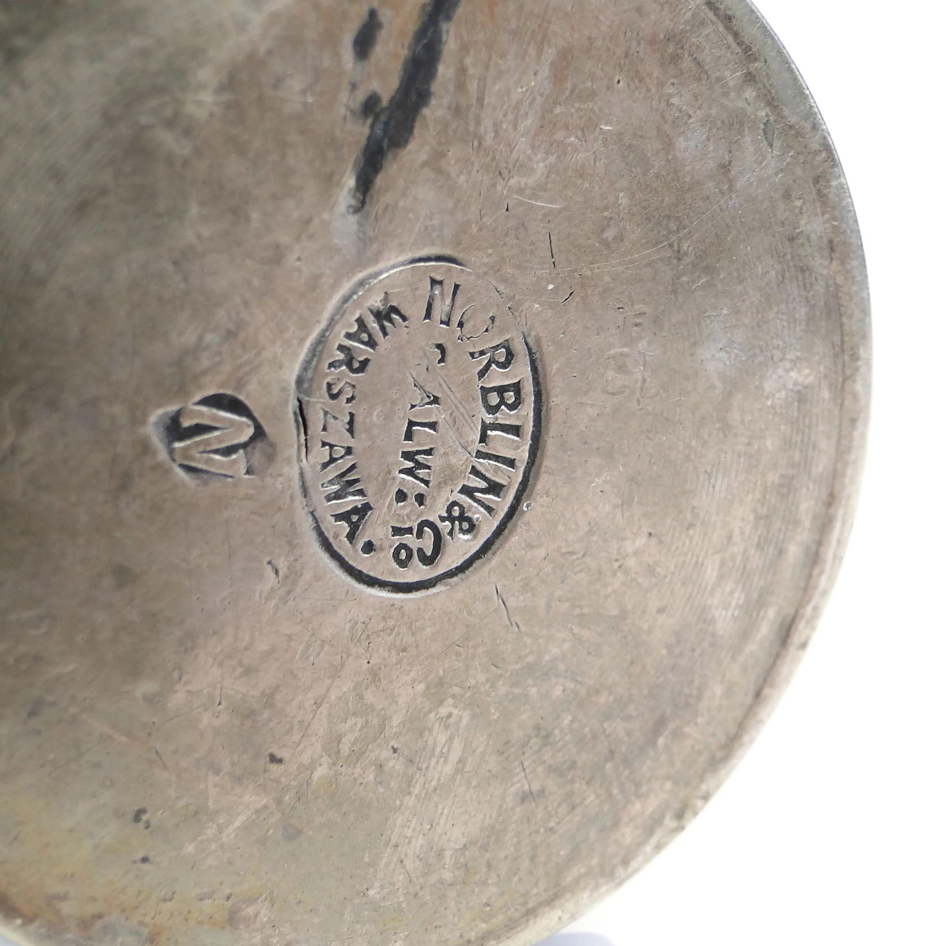 Toothpick Holder, silver, brass, Norblin, Poland, early 20th c. - 10776