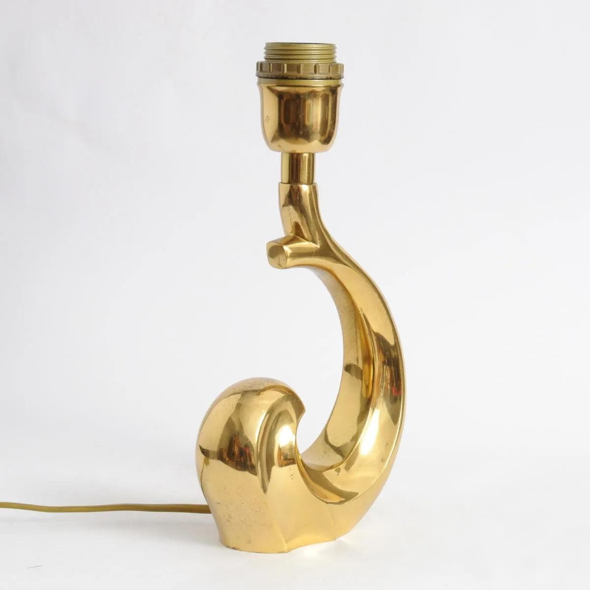 Table lamp, golden brass, France, 1970s. - 164388