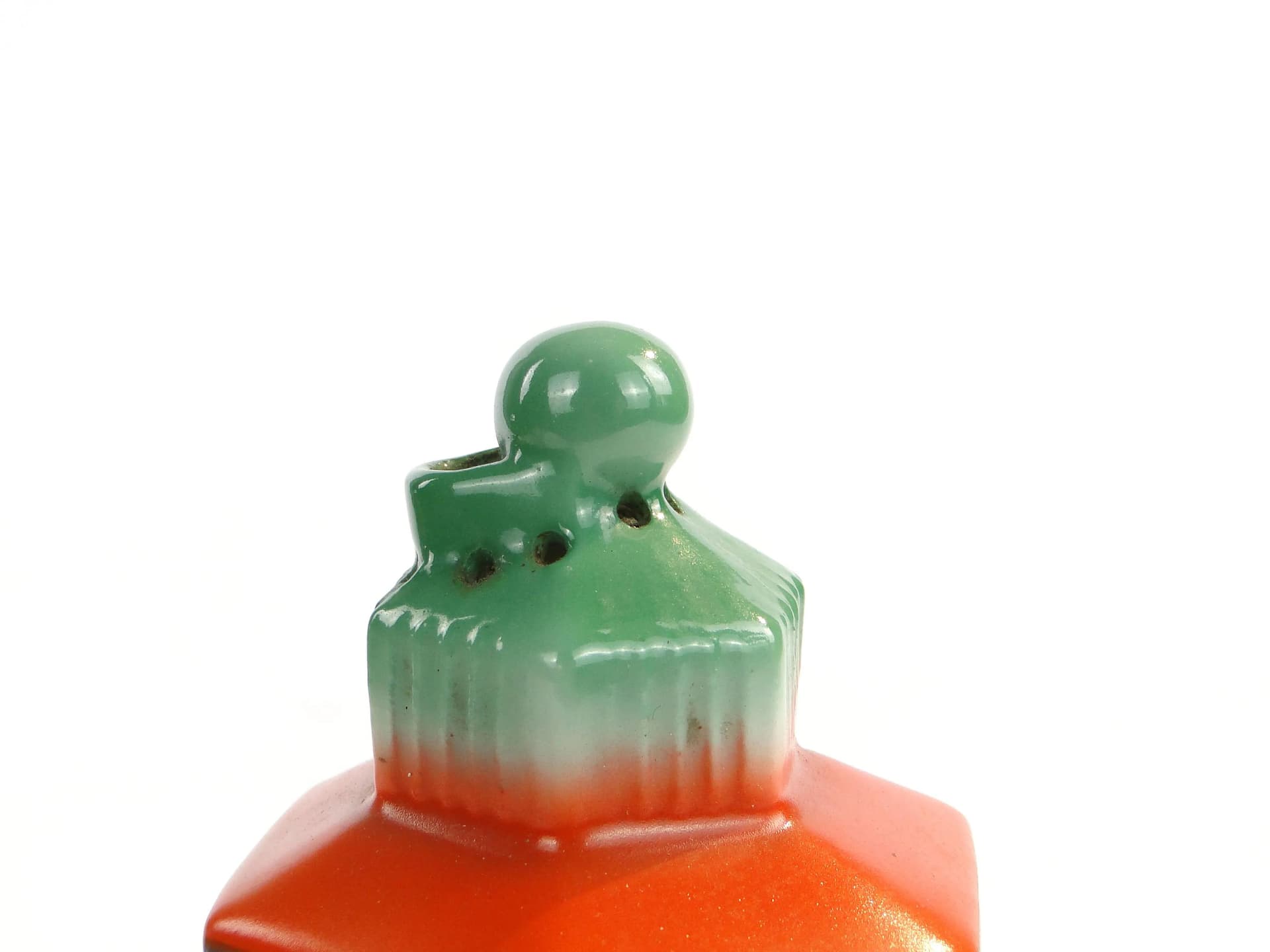 Wielokolorowa porcelanowa lampa zapachowa art deco, Schauberg, Niemcy, lata 30. - 10757