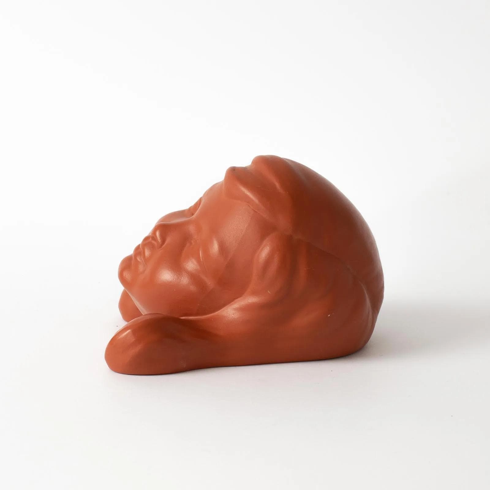 Para masek ściennych, czerwony, ceramika, Gmundner Keramik, Austria, lata 50. - 164888