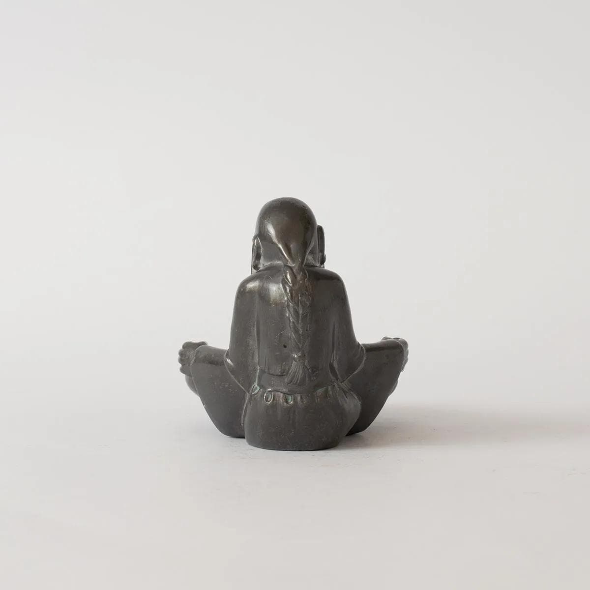 Monk figurine, silver, metal, by J.-P. Le Verrier, France, 1960s. - 164818