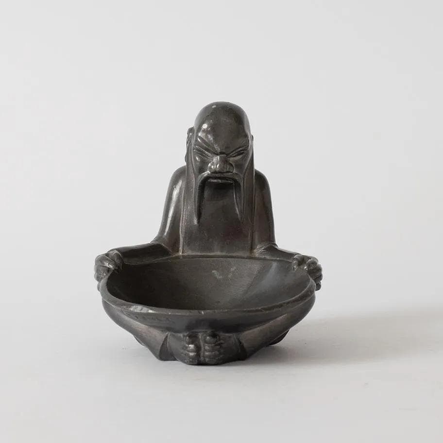 Monk figurine, silver, metal, by J.-P. Le Verrier, France, 1960s. - 164814