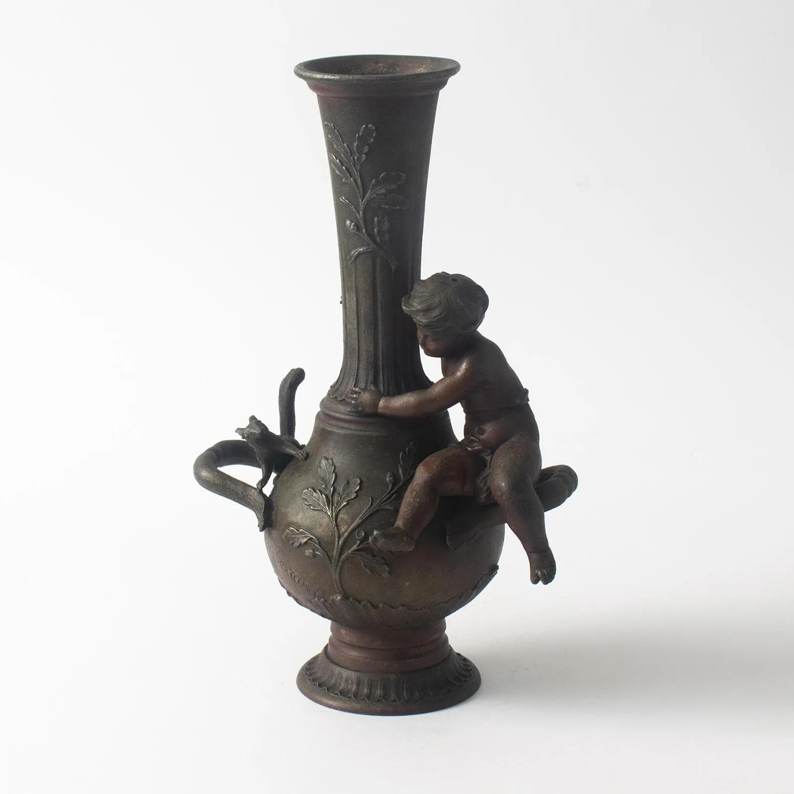 Wazon, brązowy, metal, proj. E. Ferrand, Francja, początek XX w. - 164775