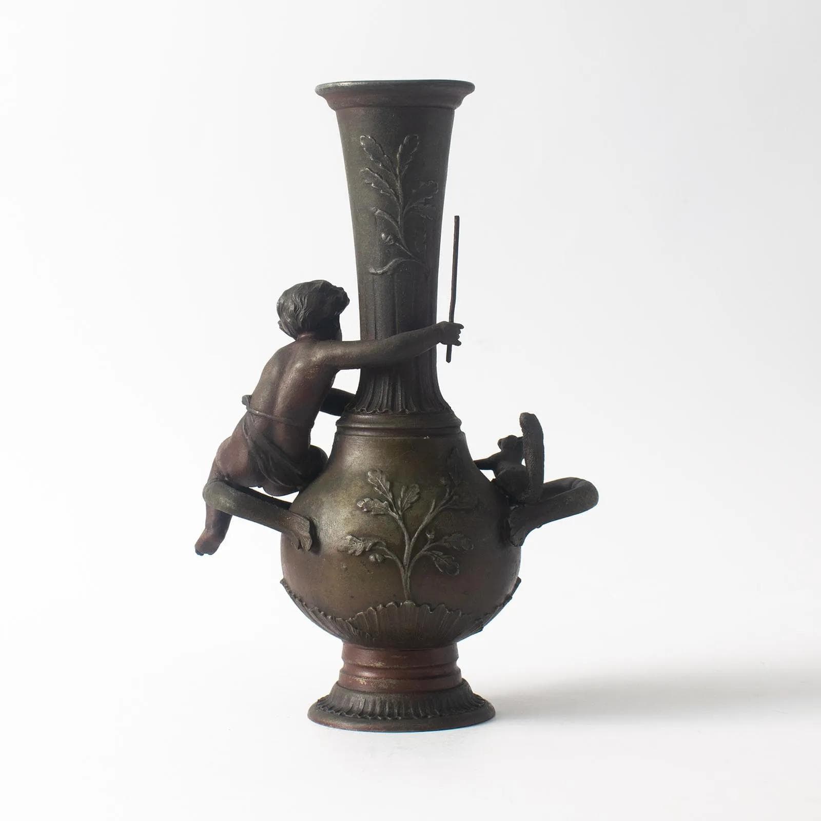 Wazon, brązowy, metal, proj. E. Ferrand, Francja, początek XX w. - 164778