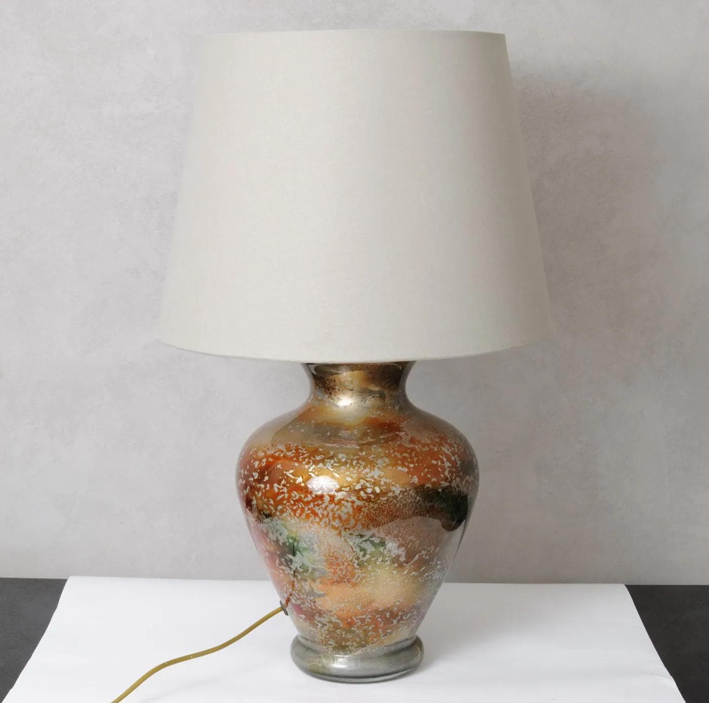 Table lamp, Laque Line, multicolor glass, France, 1970s. - 164716