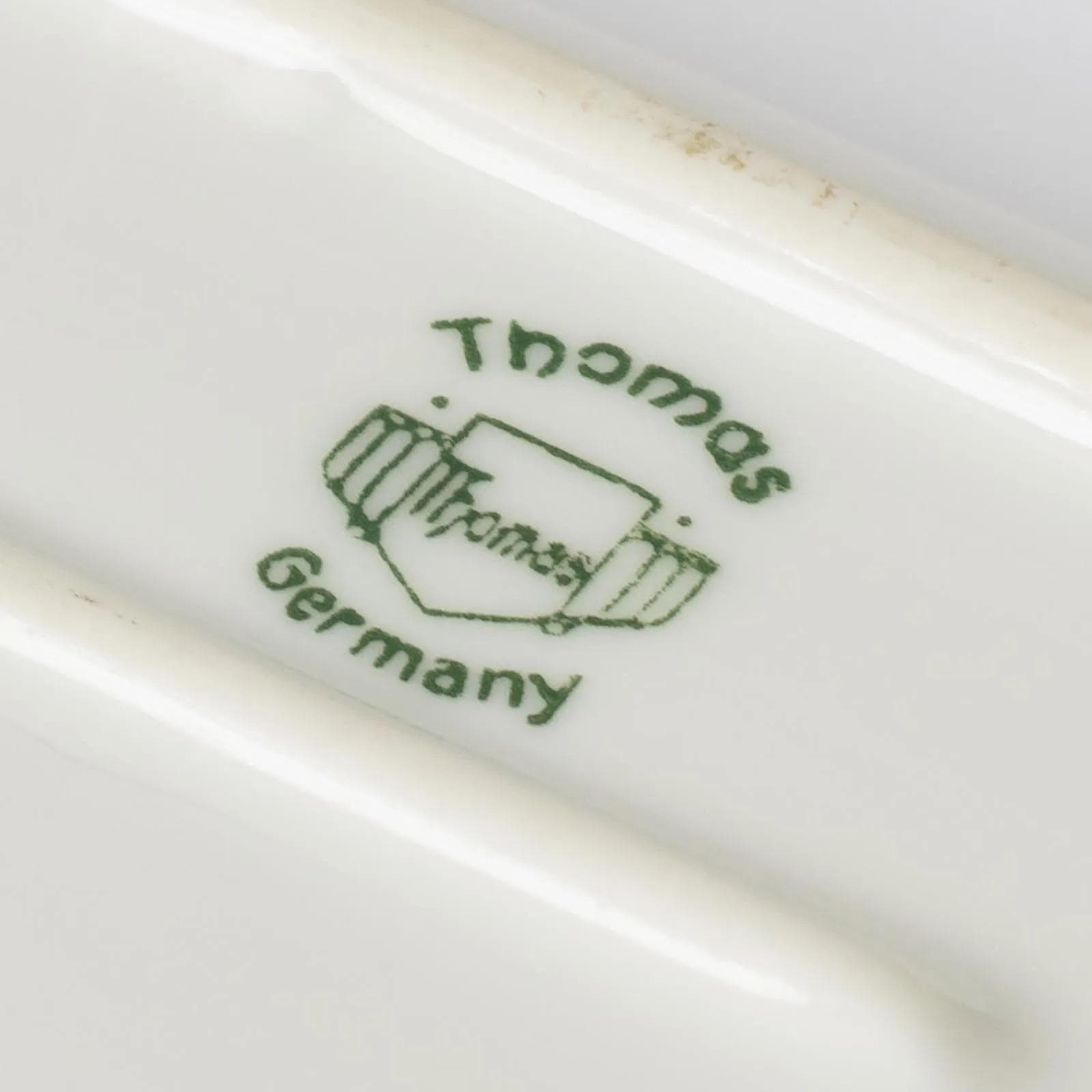 Zestaw do przypraw, biały czerwony, porcelana srebro, Thomas, Niemcy, lata 30. - 164666