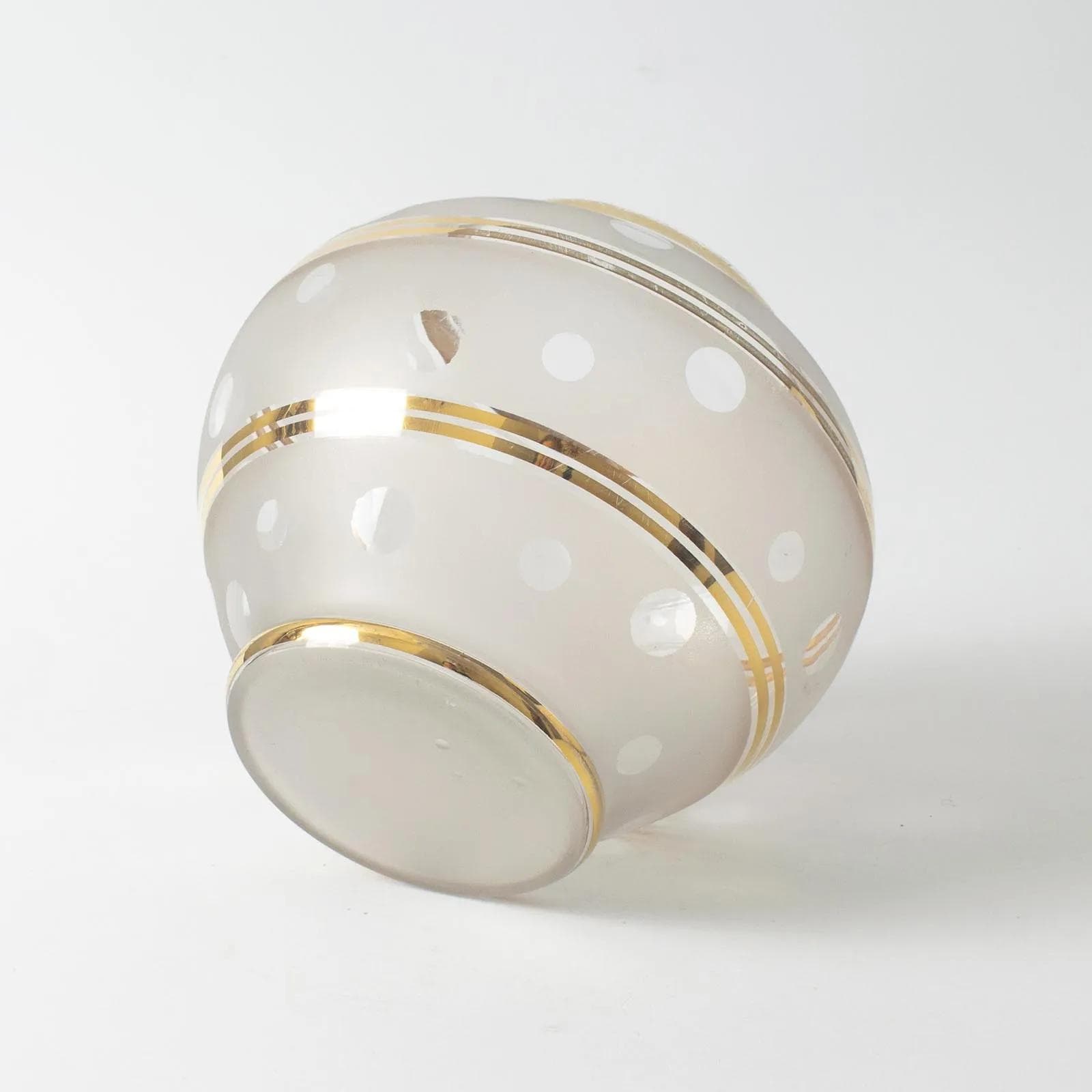 Vase Art Deco, ivory white glass, De Rupel, Belgium, 1940s. - 164598