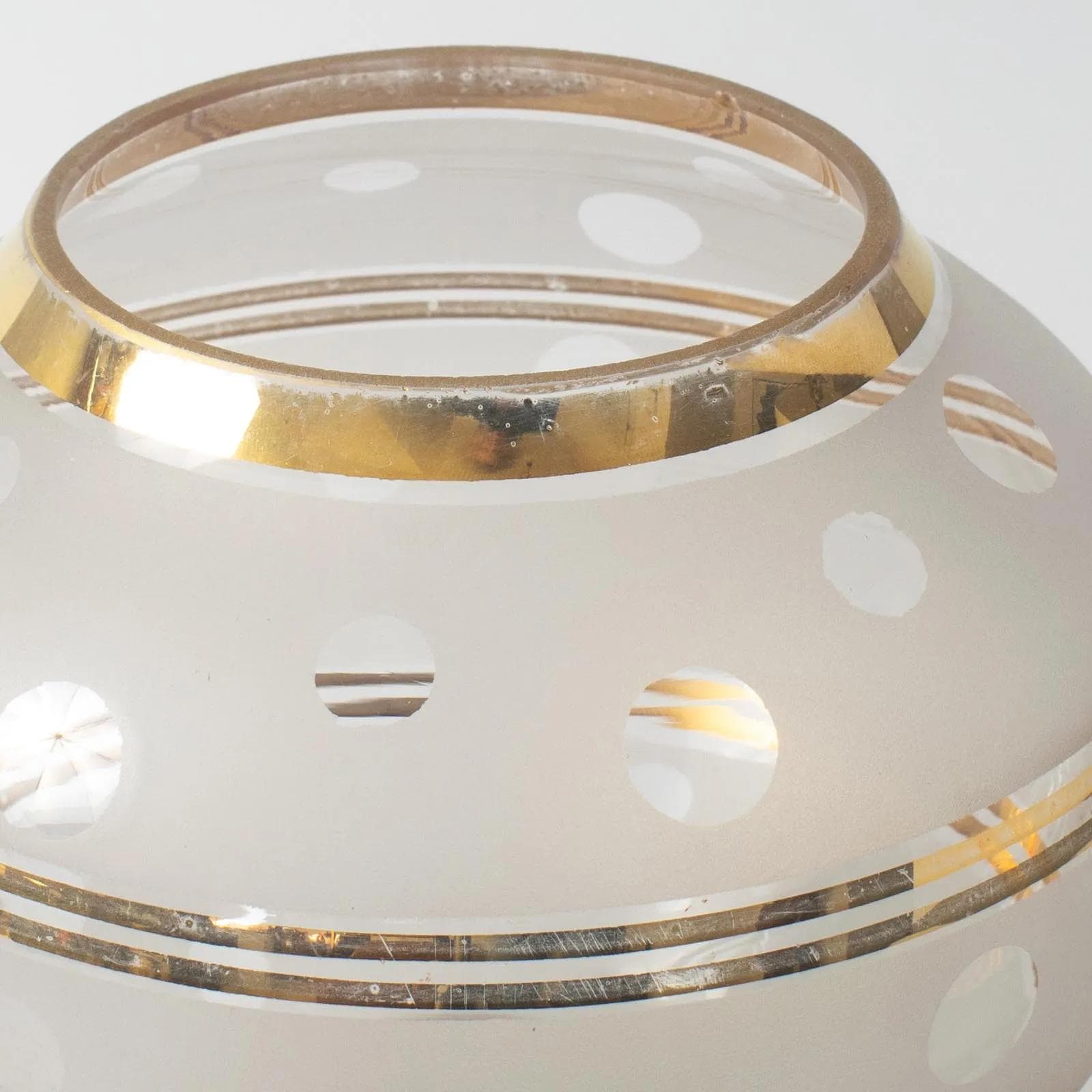 Vase Art Deco, ivory white glass, De Rupel, Belgium, 1940s. - 164597