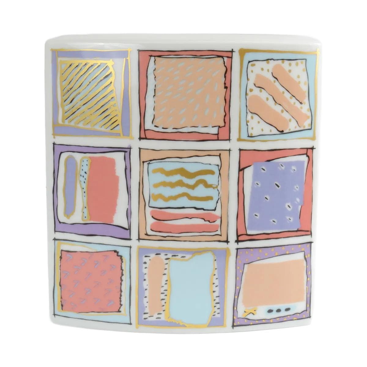 Vase, white porcelain, by D. Hafner, Rosenthal, Germany, 1980s.