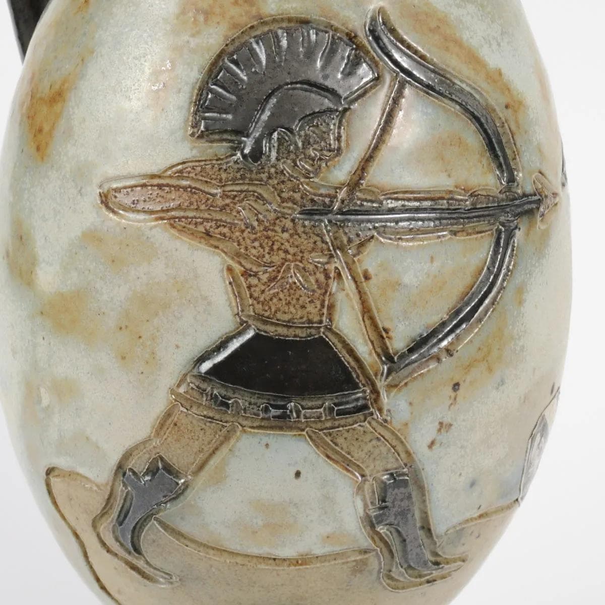 Wazon, kamionka multikolor, proj. R. Guerin, Belgia, lata 40. - 164540