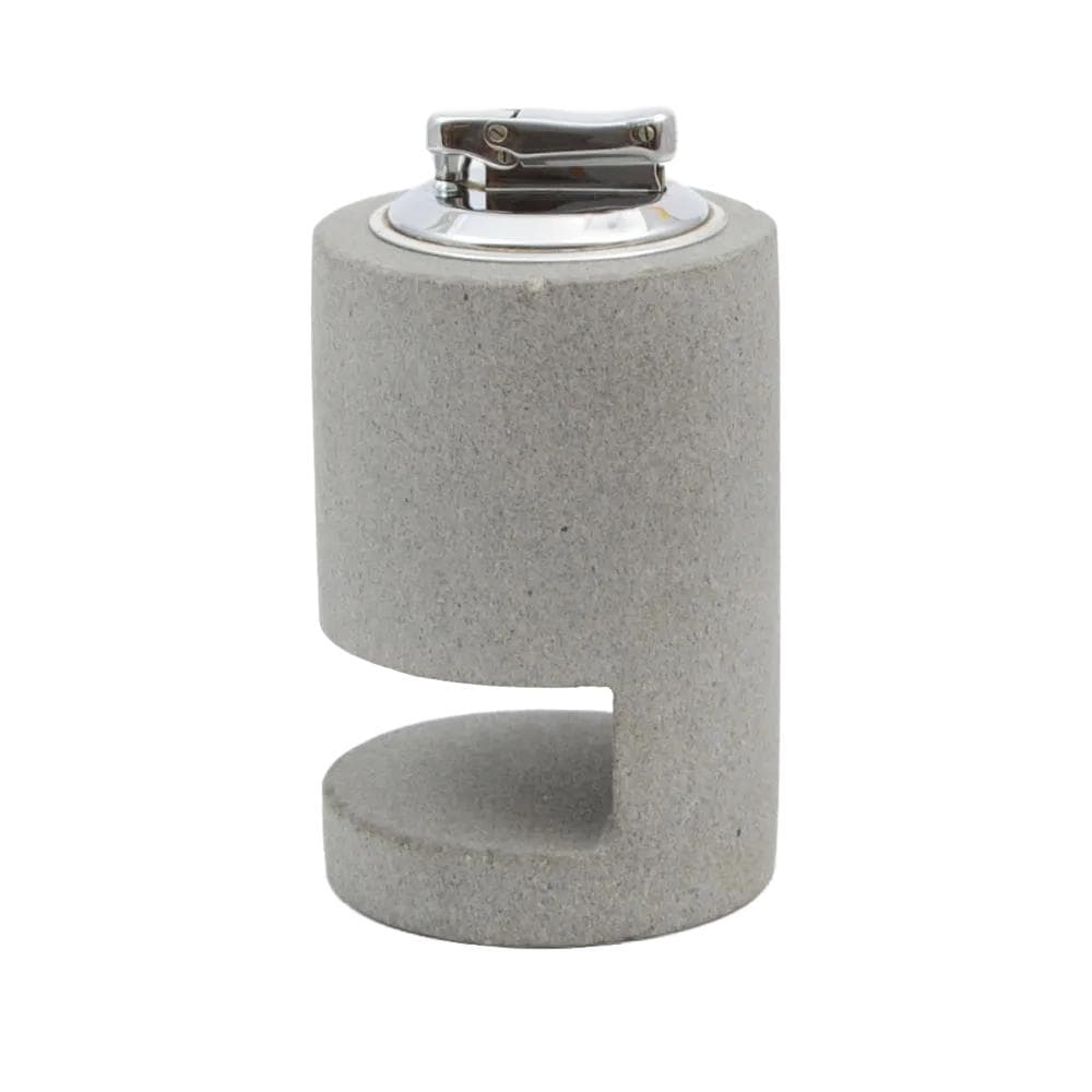 Desk lighter, grey sandstone, Fratelli Mannelli, Italy, 1970s.