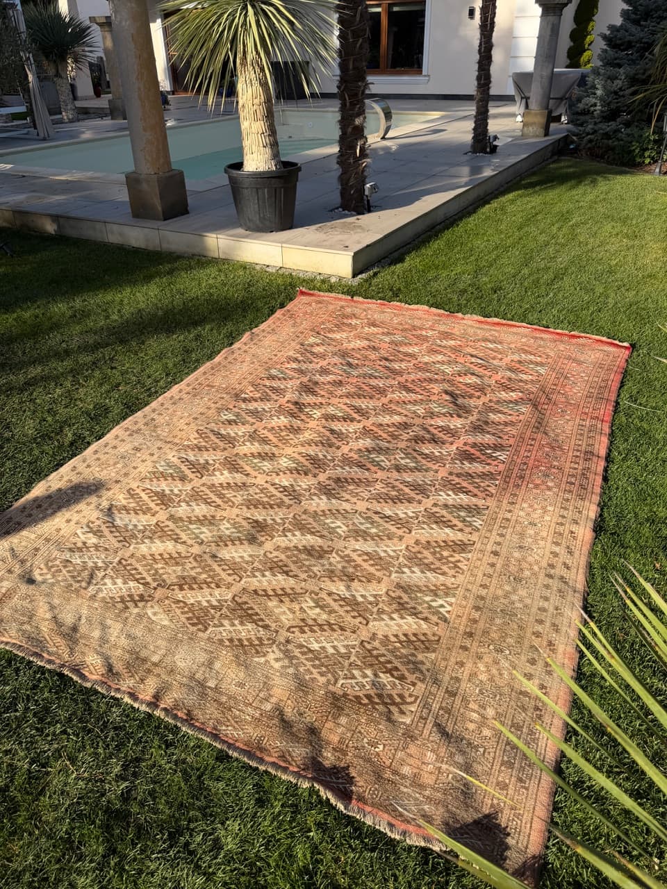 Dywan Turkmen, multikolor, wełna, Afganistan, lata 50. - 164959