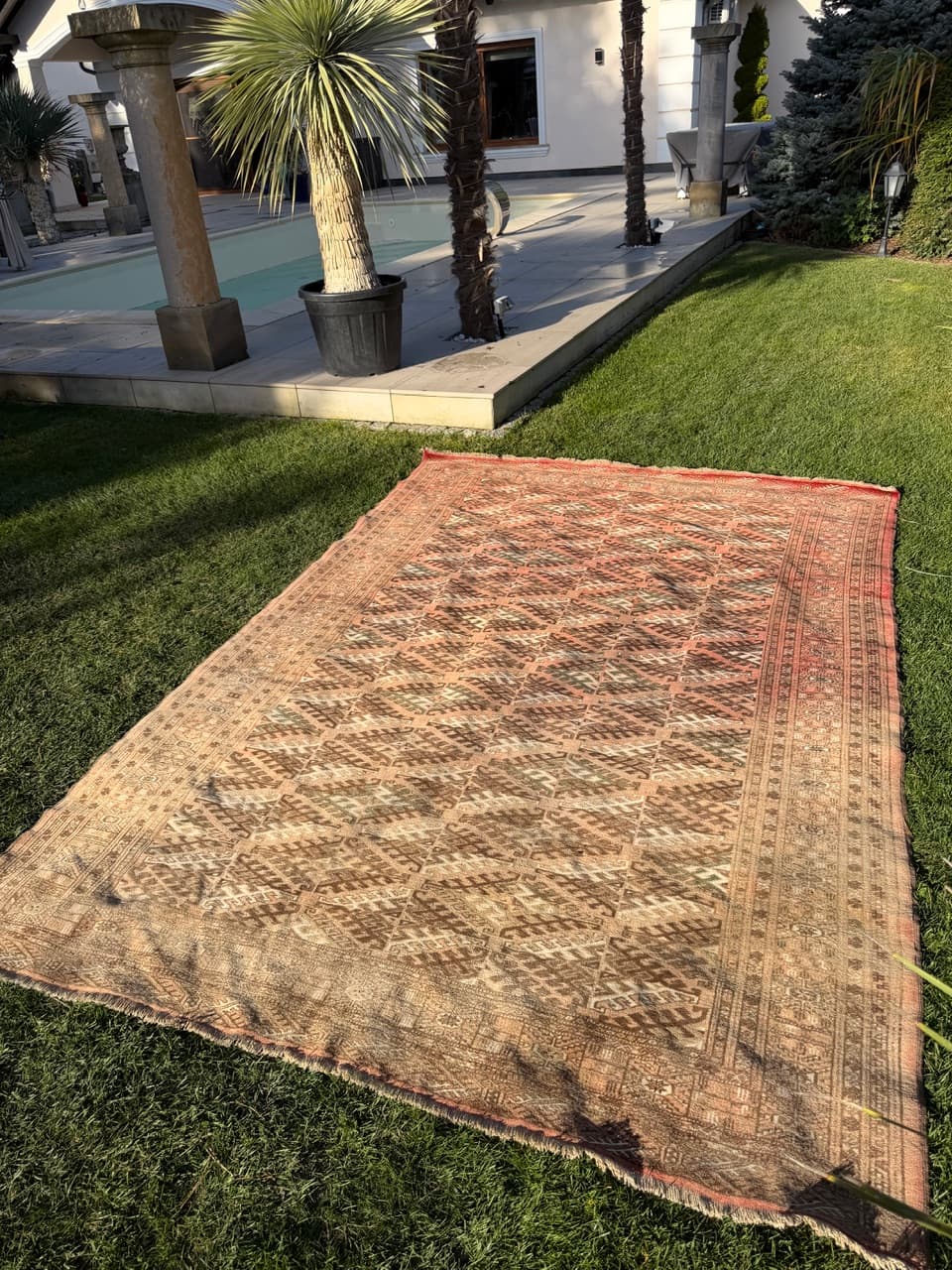 Dywan Turkmen, multikolor, wełna, Afganistan, lata 50. - 164956