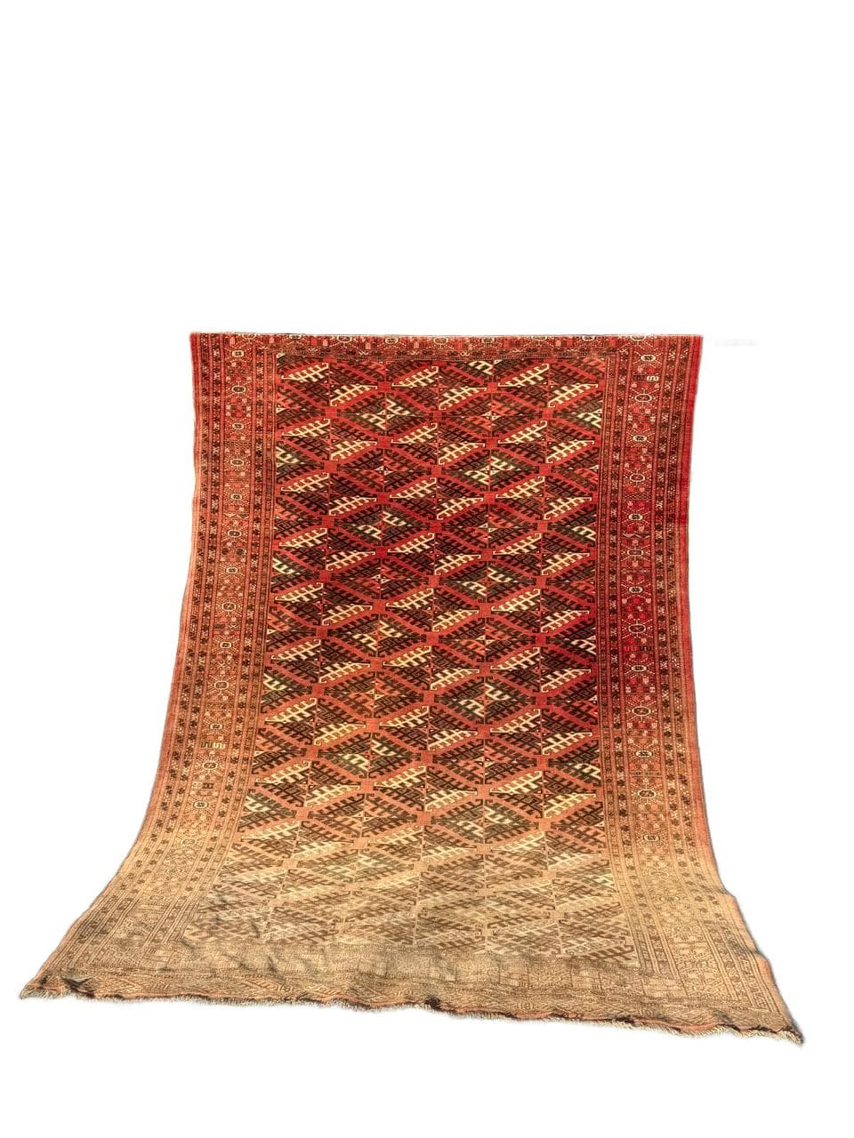 Dywan Turkmen, multikolor, wełna, Afganistan, lata 50.