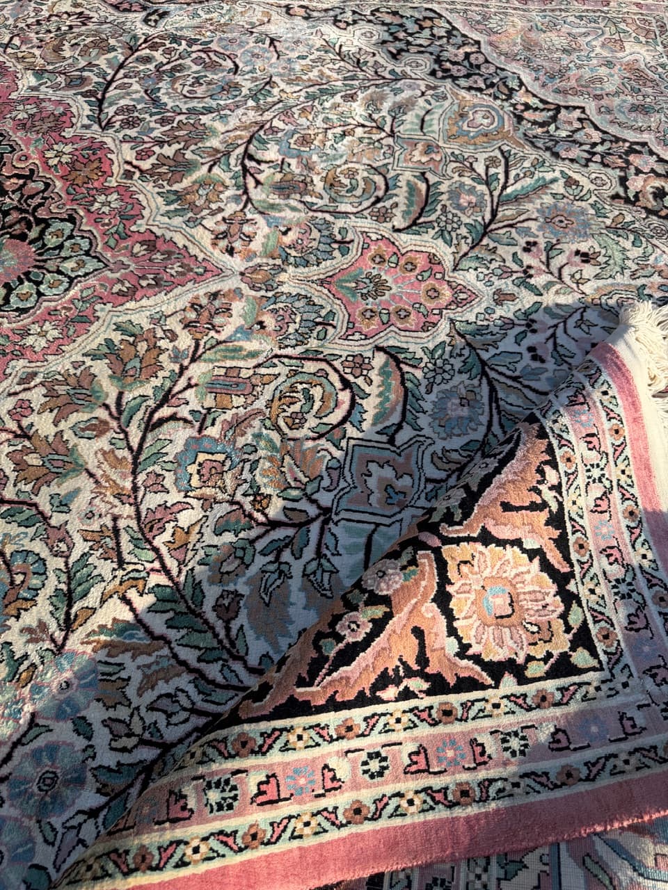 Dywan Ghoum/Qom, beżowy, jedwab, Iran - 165001