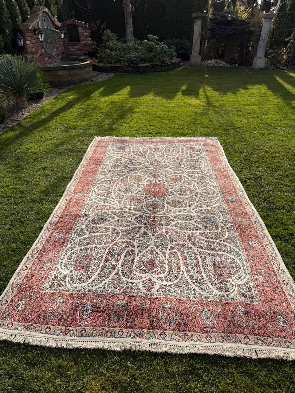 Dywan Ghoum, kość słoniowa, jedwab, Indie - 166856