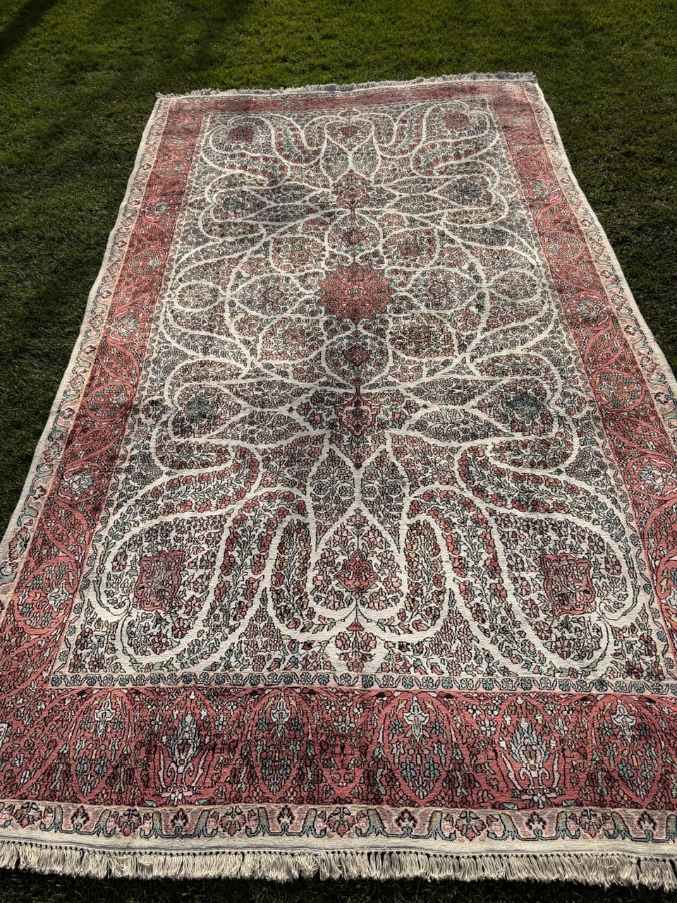 Dywan Ghoum, kość słoniowa, jedwab, Indie - 166857