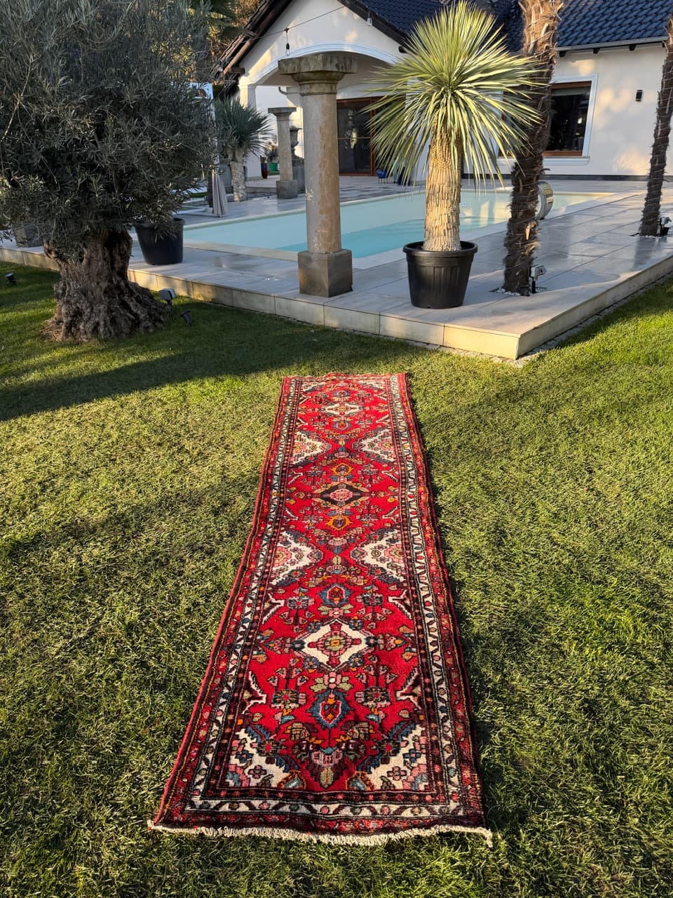 Runner Hamadan, multicolor wool, Iran, 1920s. - 166876