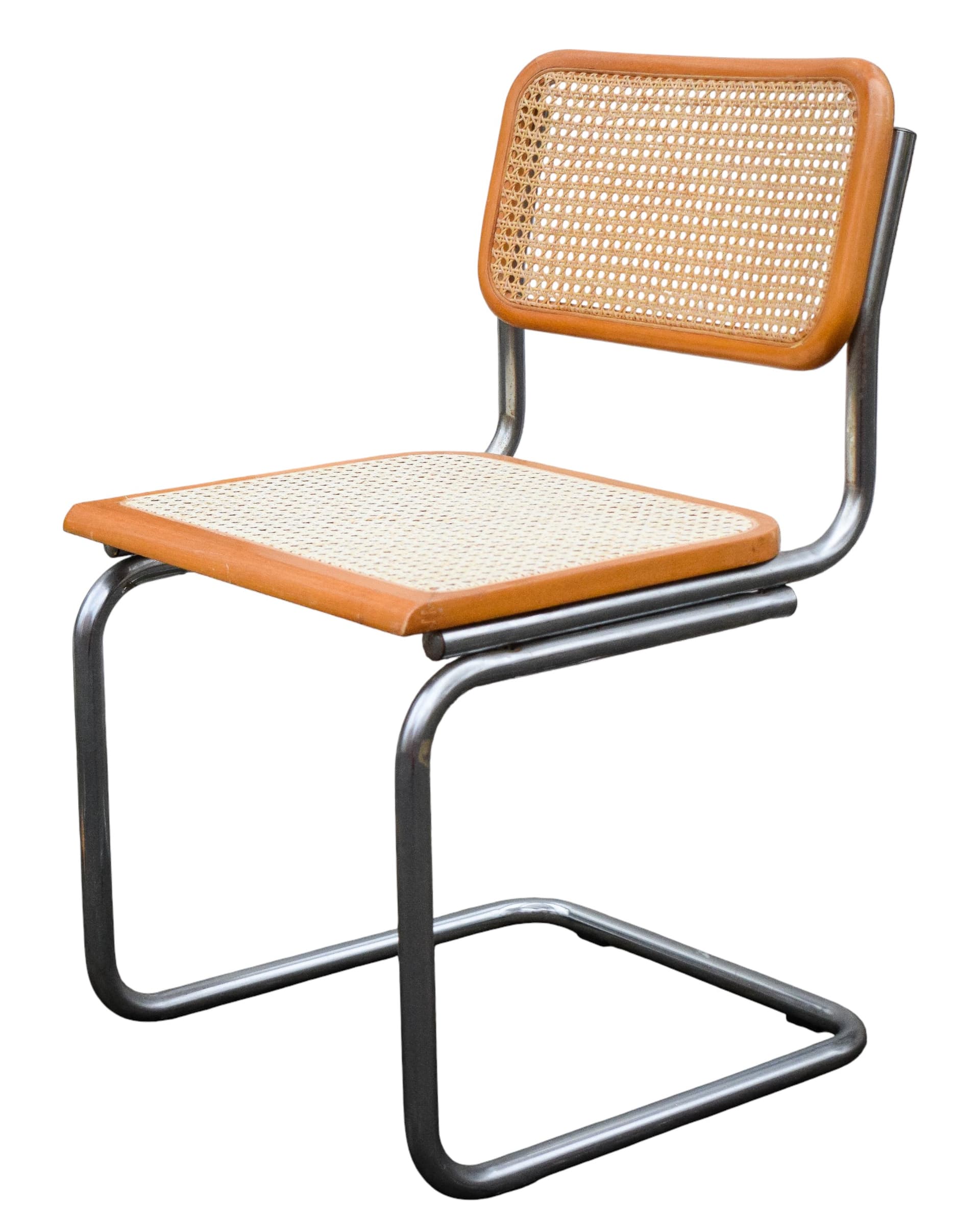 Komplet czterech krzeseł rattanowych wg projektu Cesca Marcela Breuera, Włochy, lata 80. - 166988