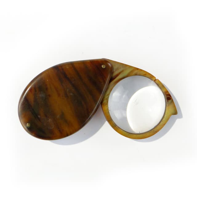 Szylkretowa lupa lata międzywojenne - WYMIARY