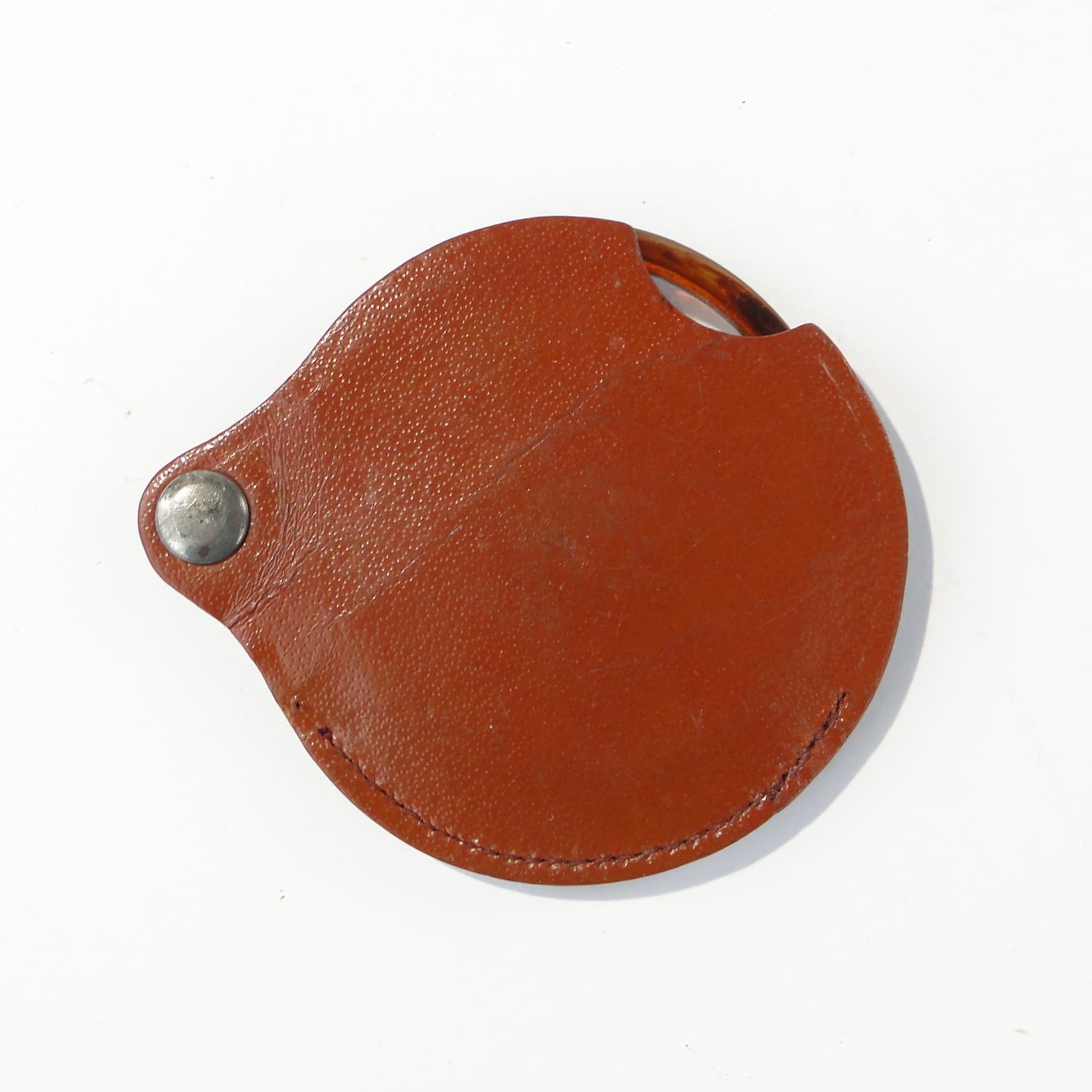 Szylkretowa lupa w skórzanym etui - 167017