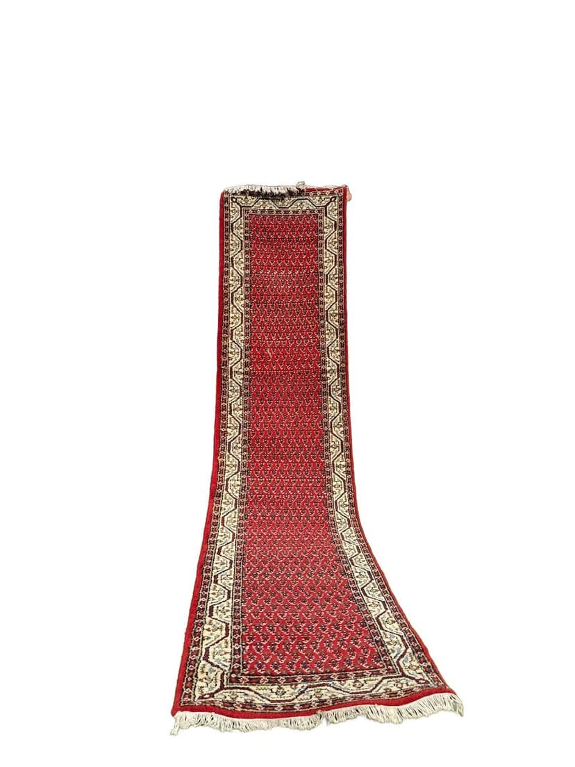 Runner Indo Mir, red wool, India