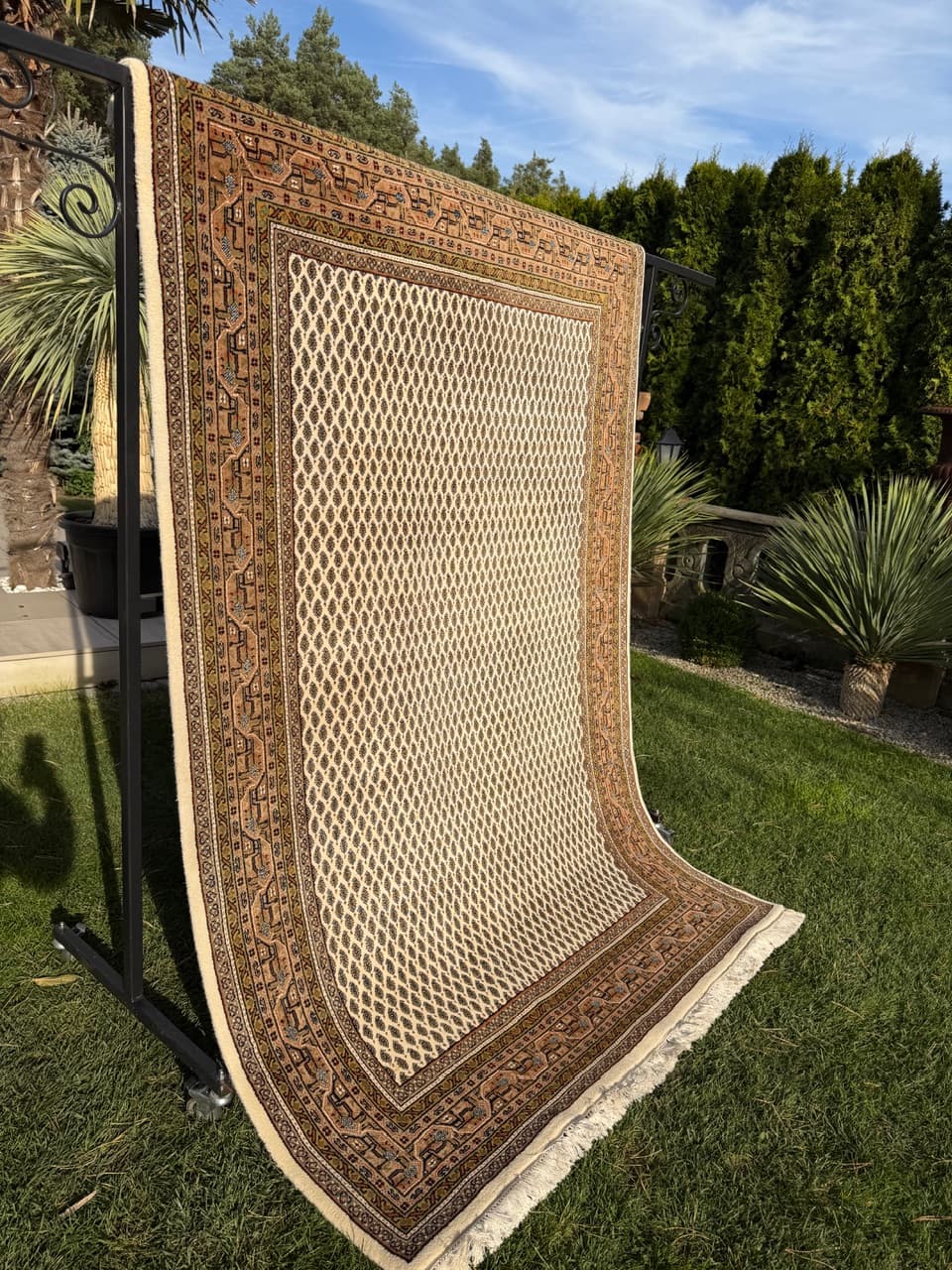 Persian Rug Indo Mir 260x165 cm, beige, wool, India - 167091