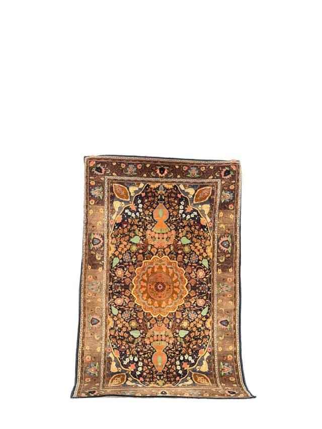 Rug Ghoum, multicolor wool, Iran, 1980s. - DIMENSION