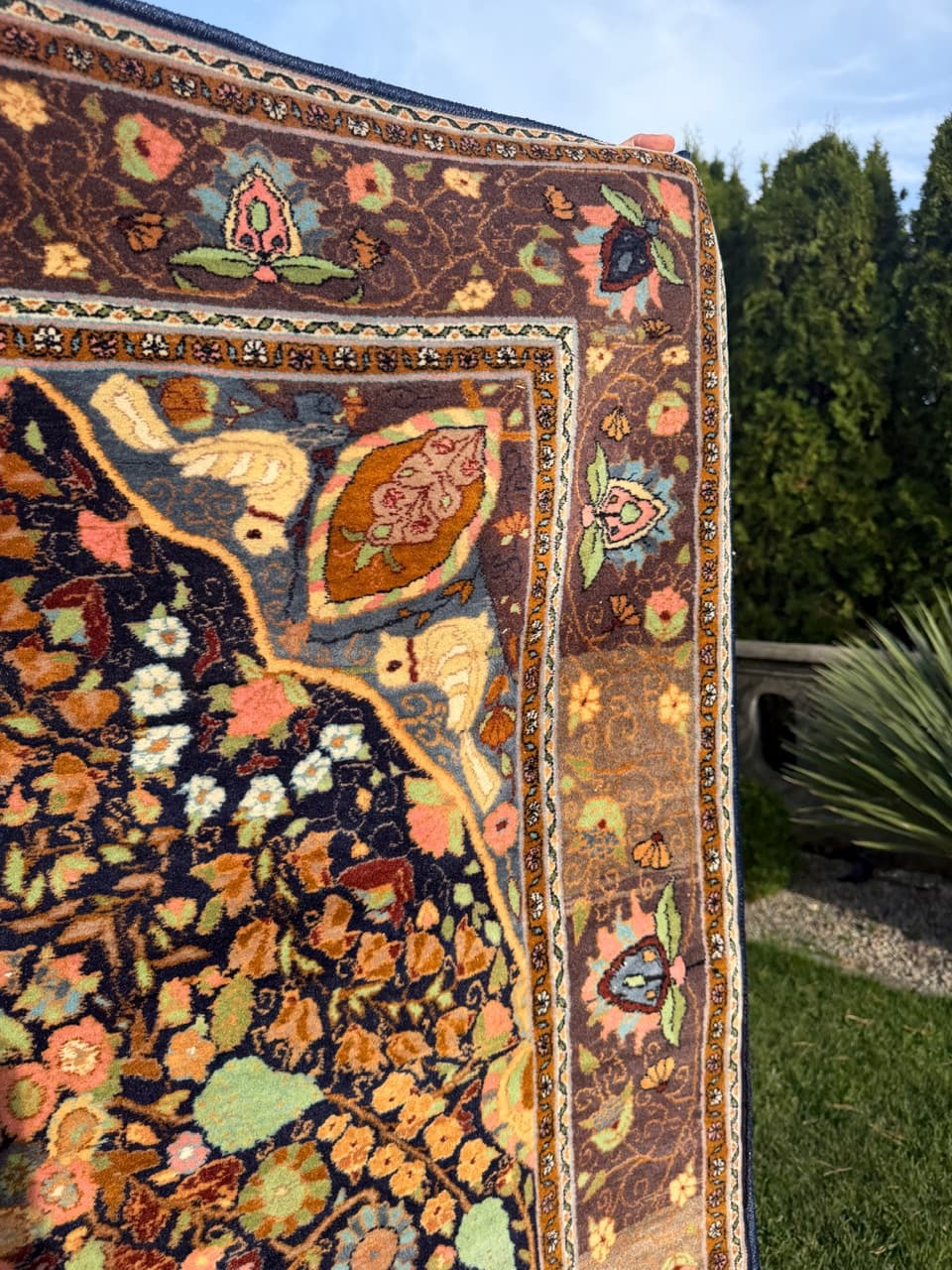 Rug Ghoum, multicolor wool, Iran, 1980s. - 167104